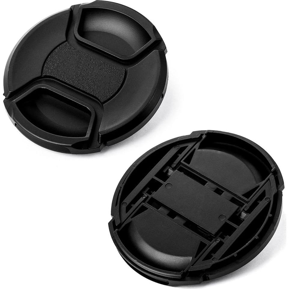 Paquete de 3 tapas de lente 46mm + paño y bolígrafo limpieza