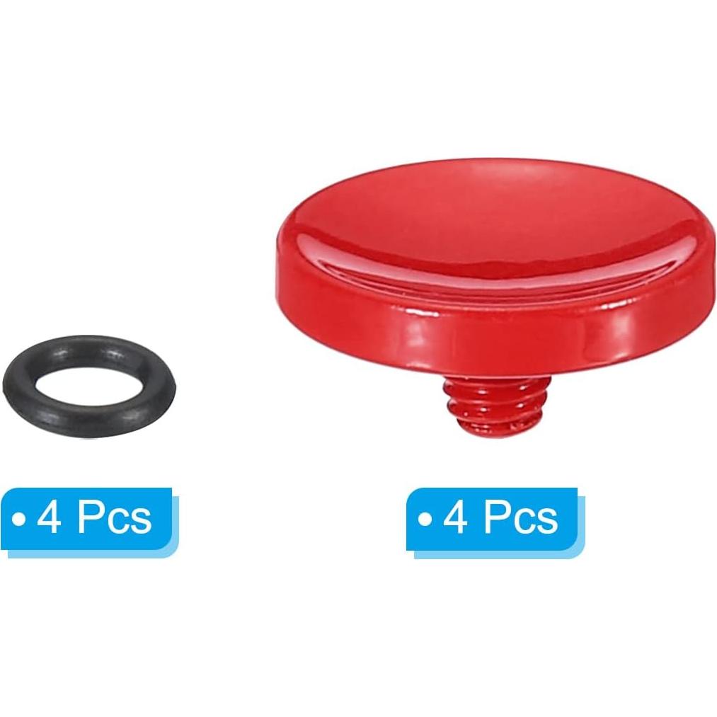 Botón de Disparo PATIKIL para Cámaras DSLR Rojo - Paquete de 4