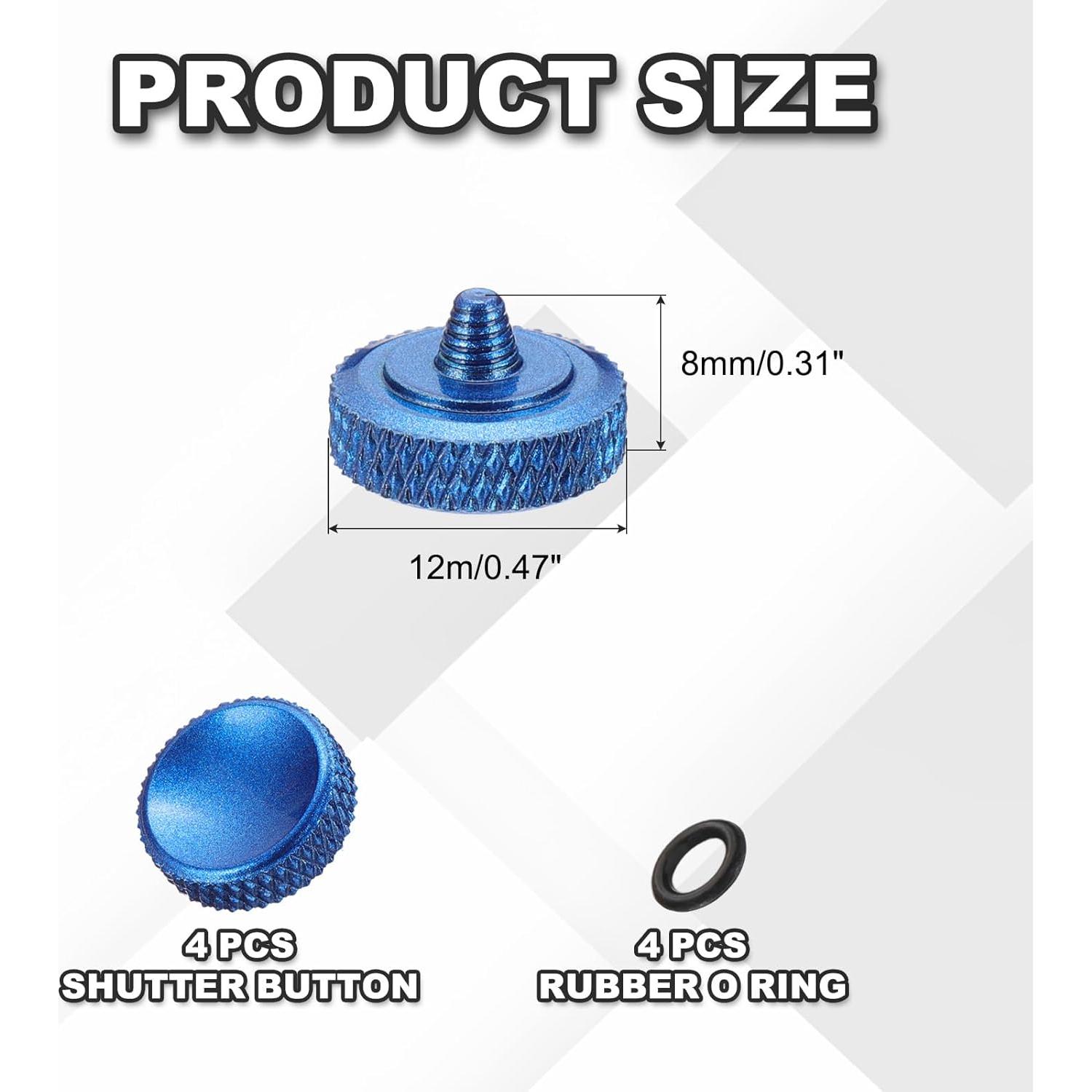 Botón de Disparo PATIKIL 12mm Cobre Puro para Cámaras