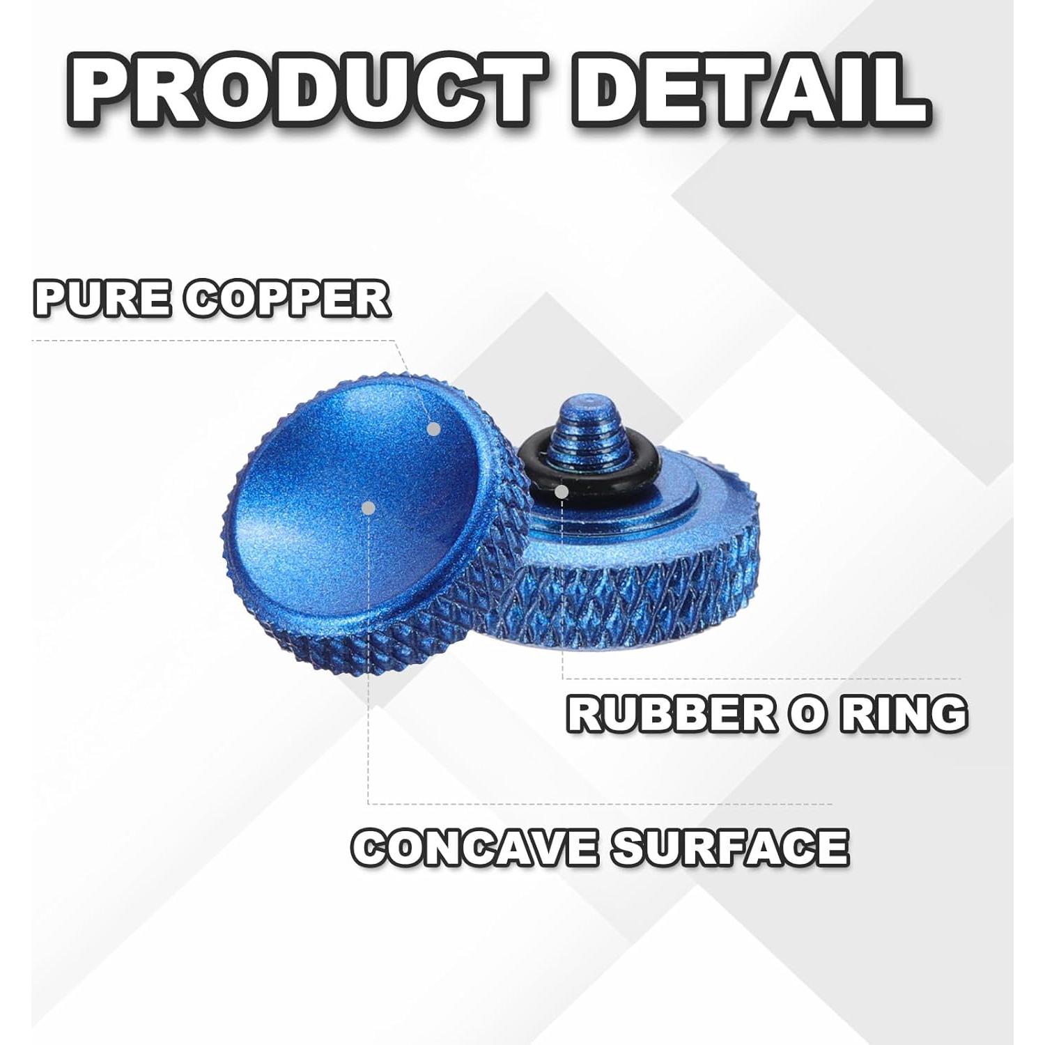 Botón de Disparo PATIKIL 12mm Cobre Puro para Cámaras