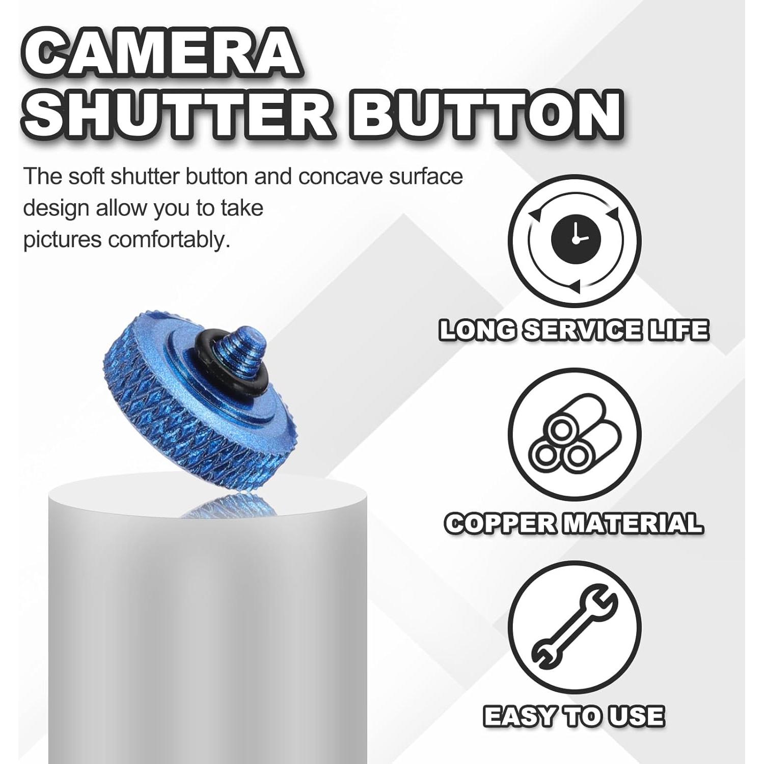 Botón de Disparo PATIKIL 12mm Cobre Puro para Cámaras