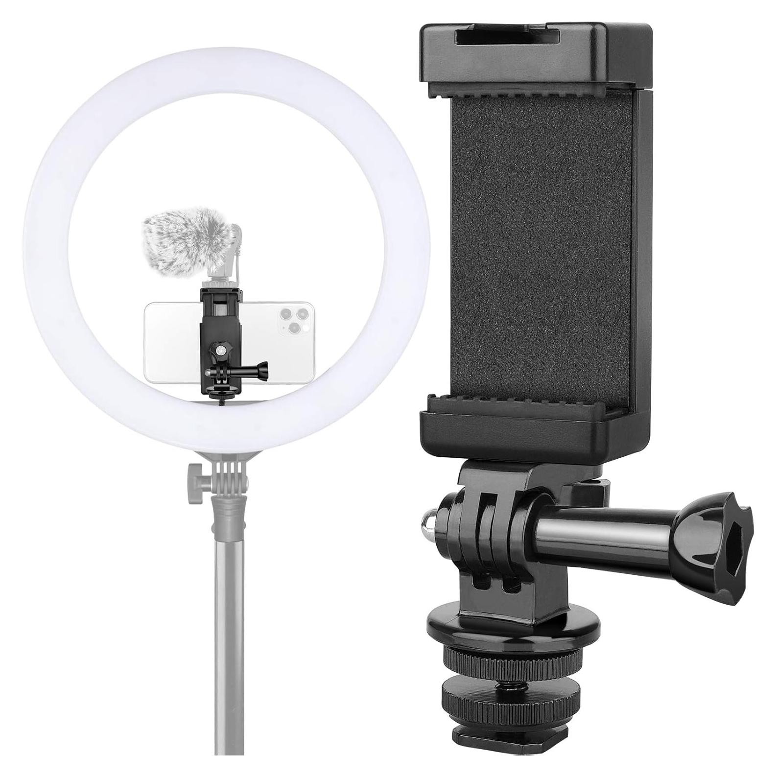 Adaptador de Montaje en Zapata Caliente Anwenk para Teléfono y Gopro