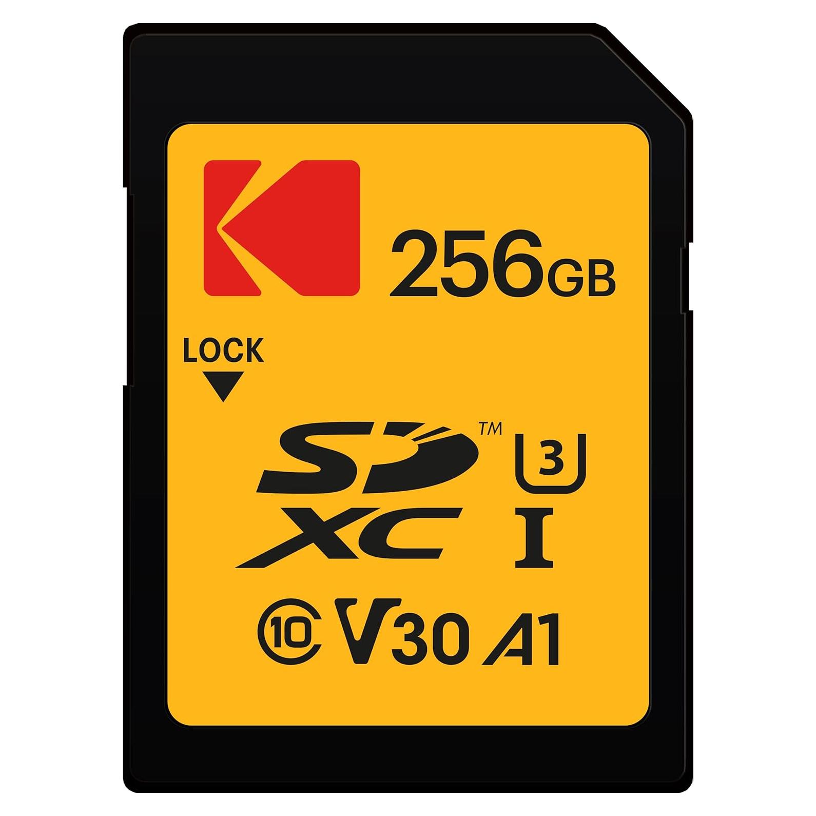 Tarjeta SDXC Kodak 256GB UHS-I U3 V30 Ultra 95MB/s