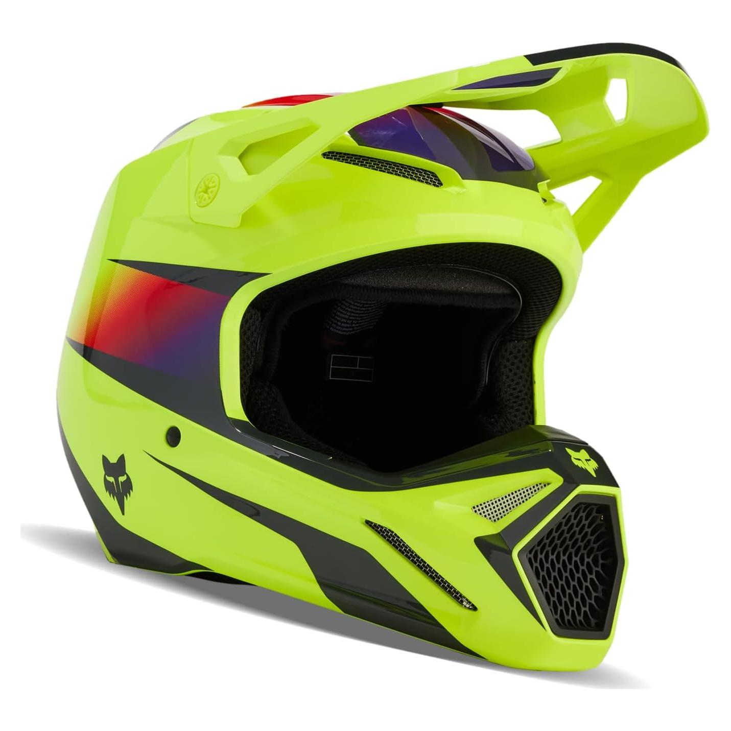 Casco de Motocross Fox Racing V1 Negro/Azul 2.68 kg