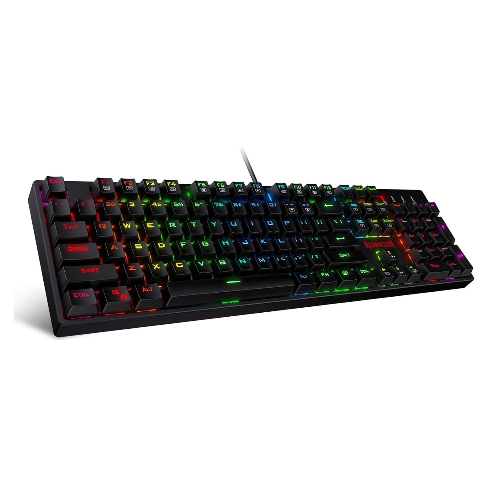Teclado Mecánico Redragon K582 RGB 104 Teclas Anti-Ghosting