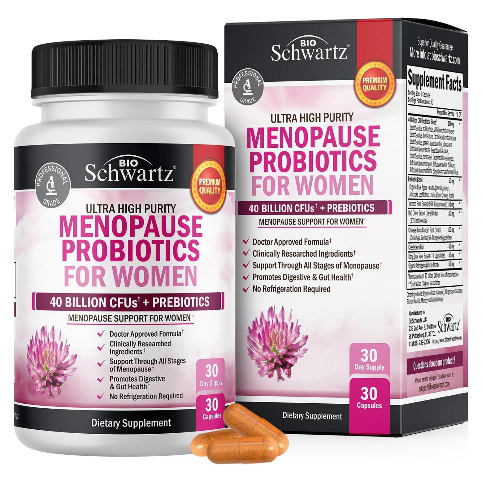 Probioticos para la Menopausia BioSchwartz - 30 Cápsulas