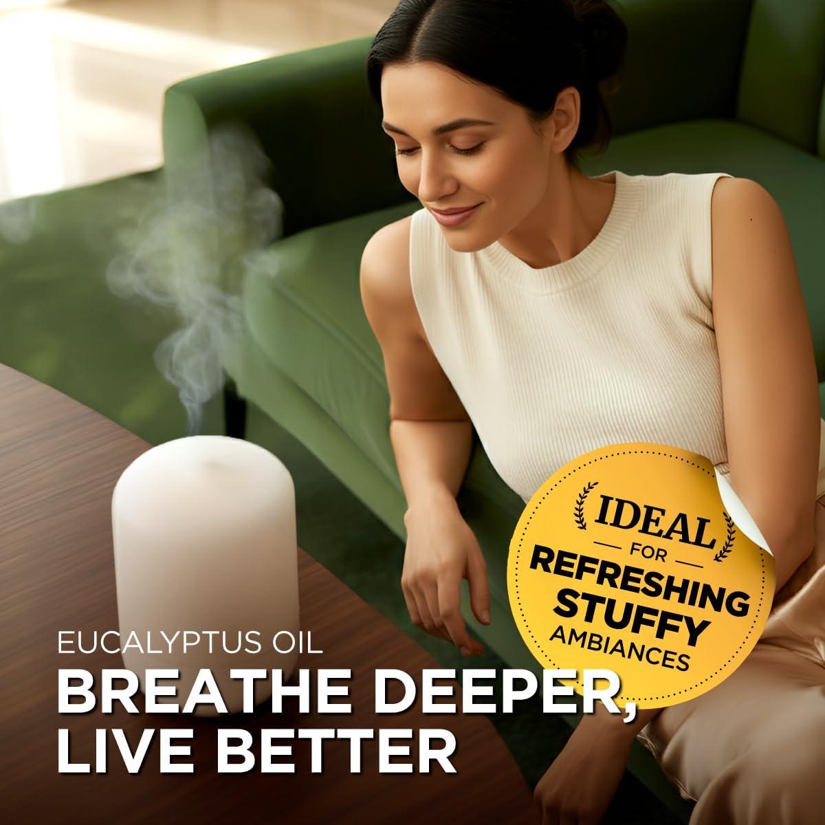 Aceite Esencial de Eucalipto Gya Labs 10 ml - Aromaterapia y Cuidado de la Piel