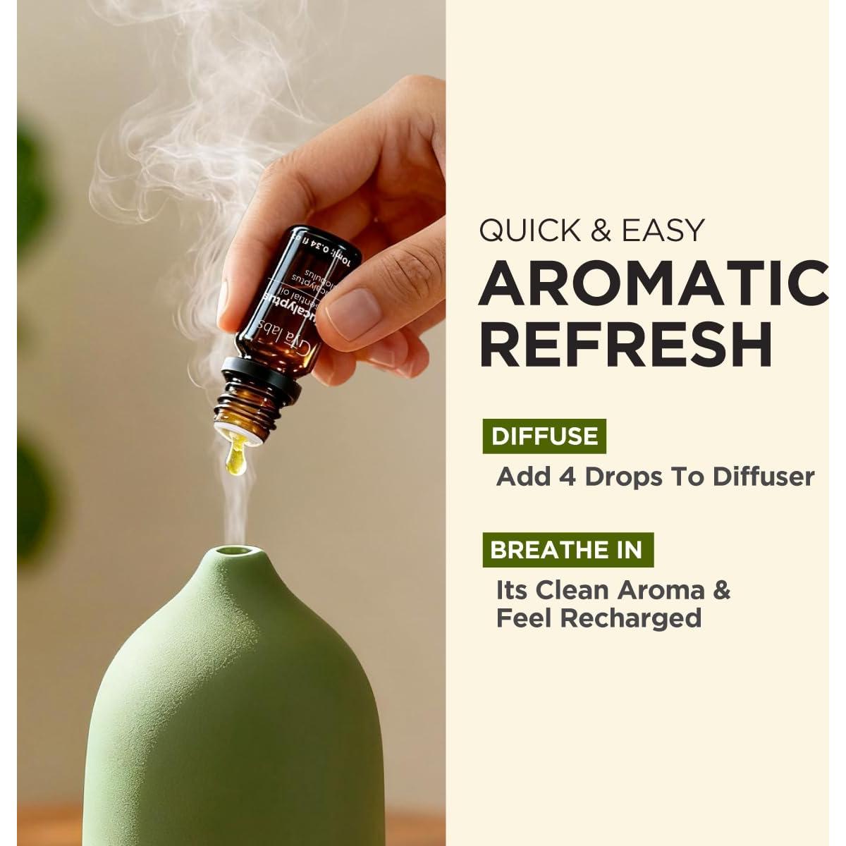 Aceite Esencial de Eucalipto Gya Labs 10 ml - Aromaterapia y Cuidado de la Piel