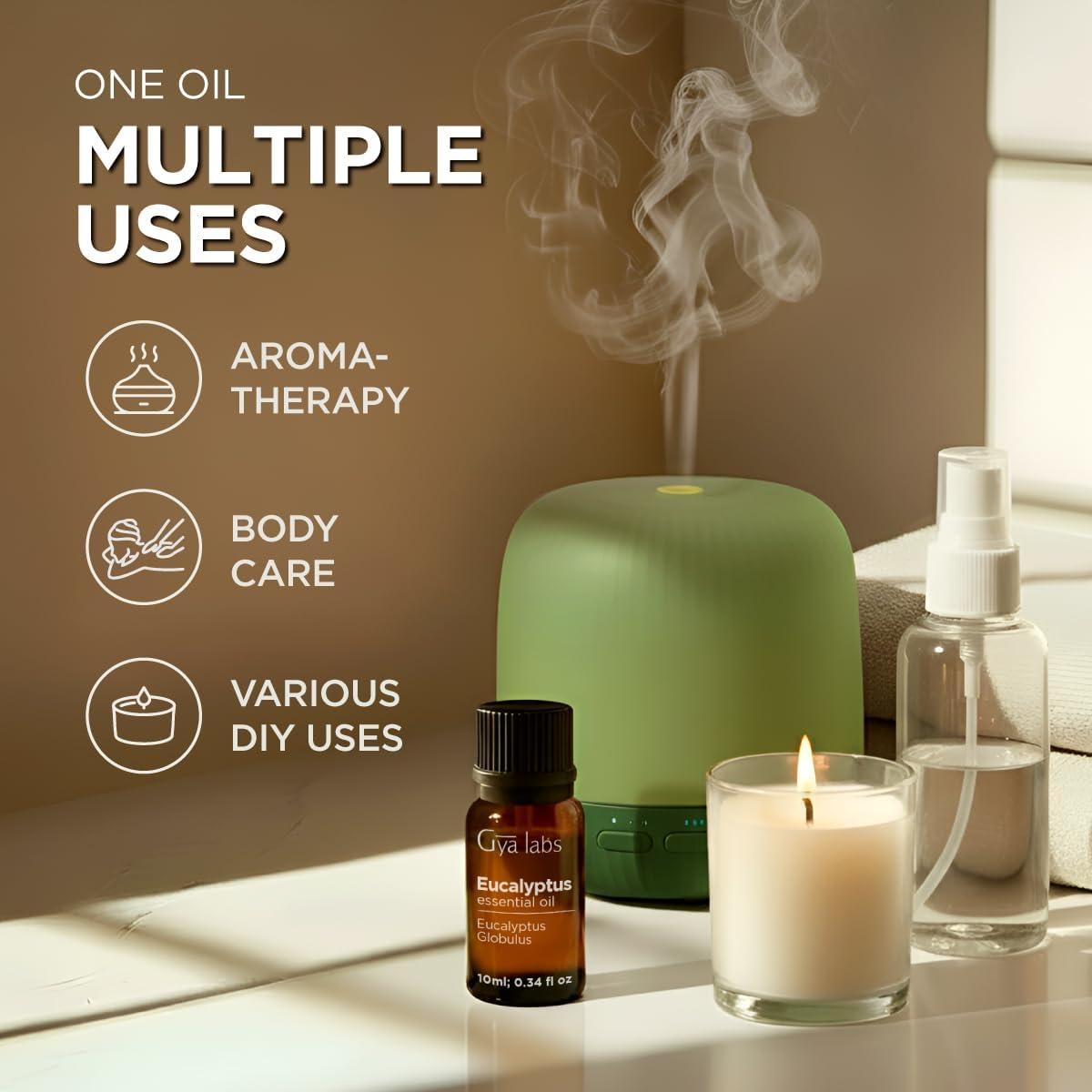Aceite Esencial de Eucalipto Gya Labs 10 ml - Aromaterapia y Cuidado de la Piel