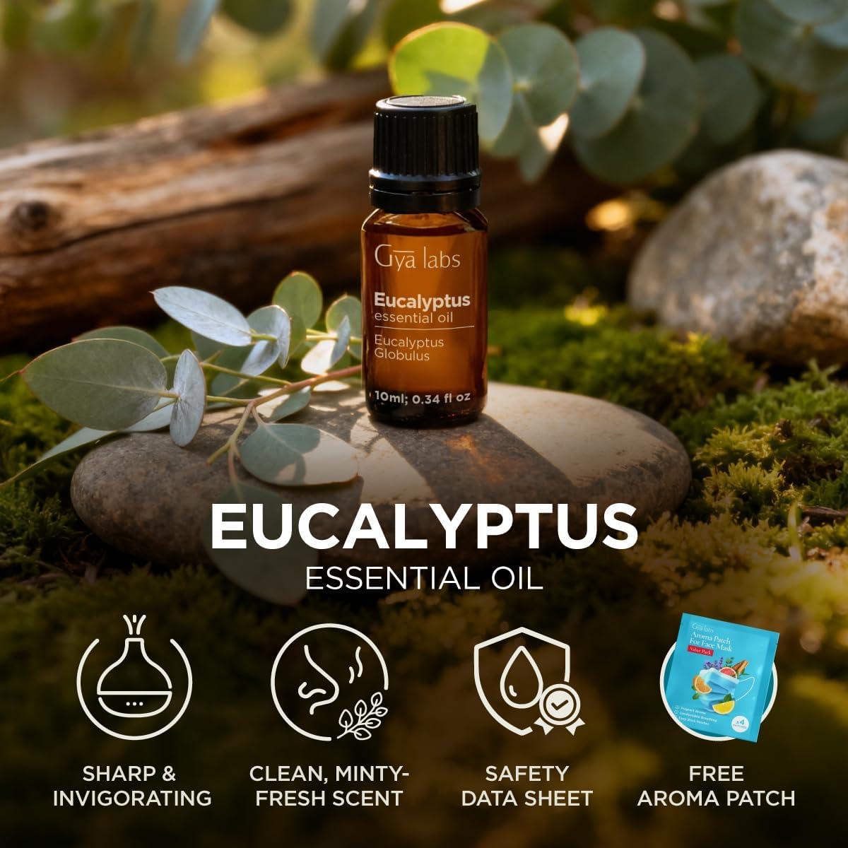 Aceite Esencial de Eucalipto Gya Labs 10 ml - Aromaterapia y Cuidado de la Piel