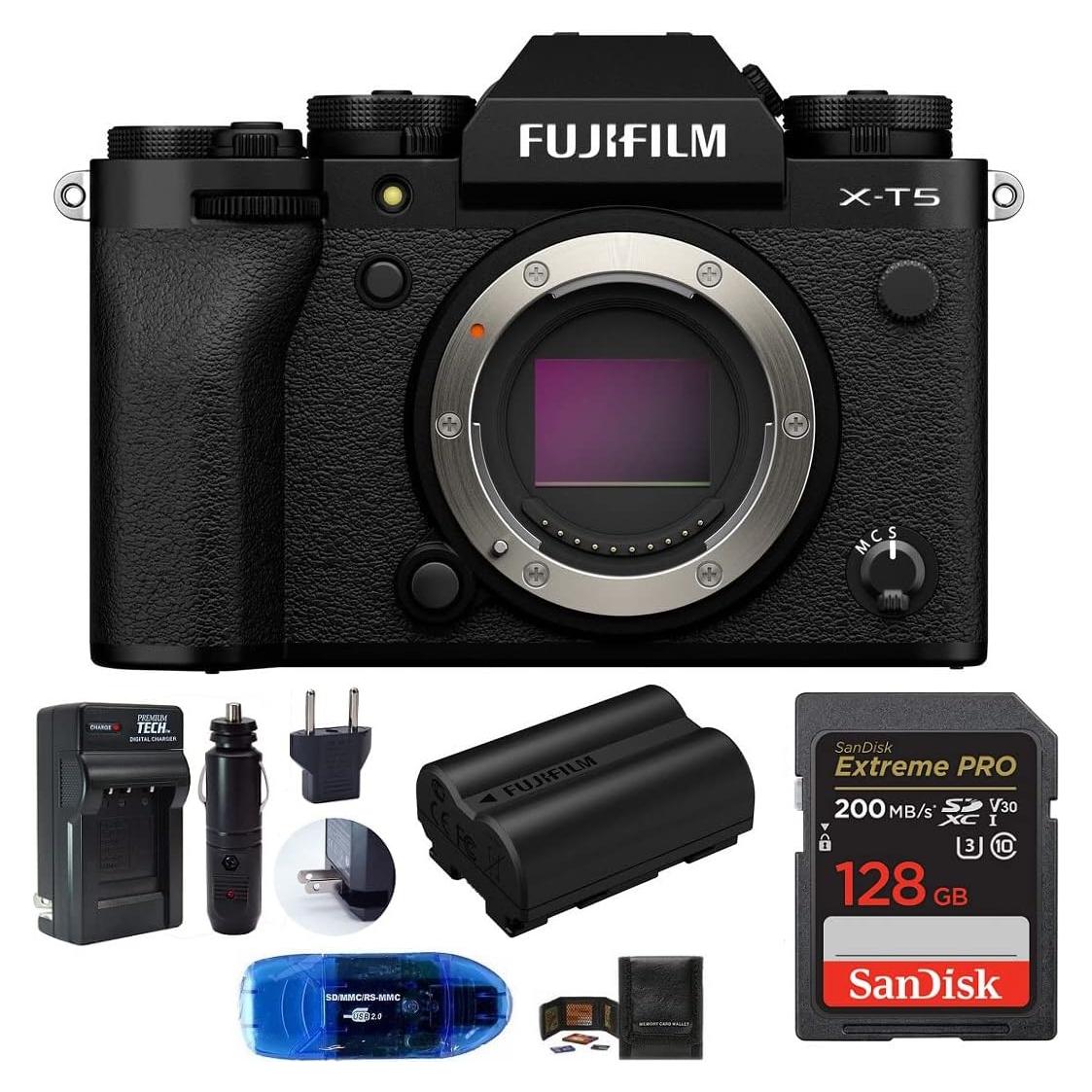 Cámara digital sin espejo Fujifilm X-T5 + tarjeta 128GB