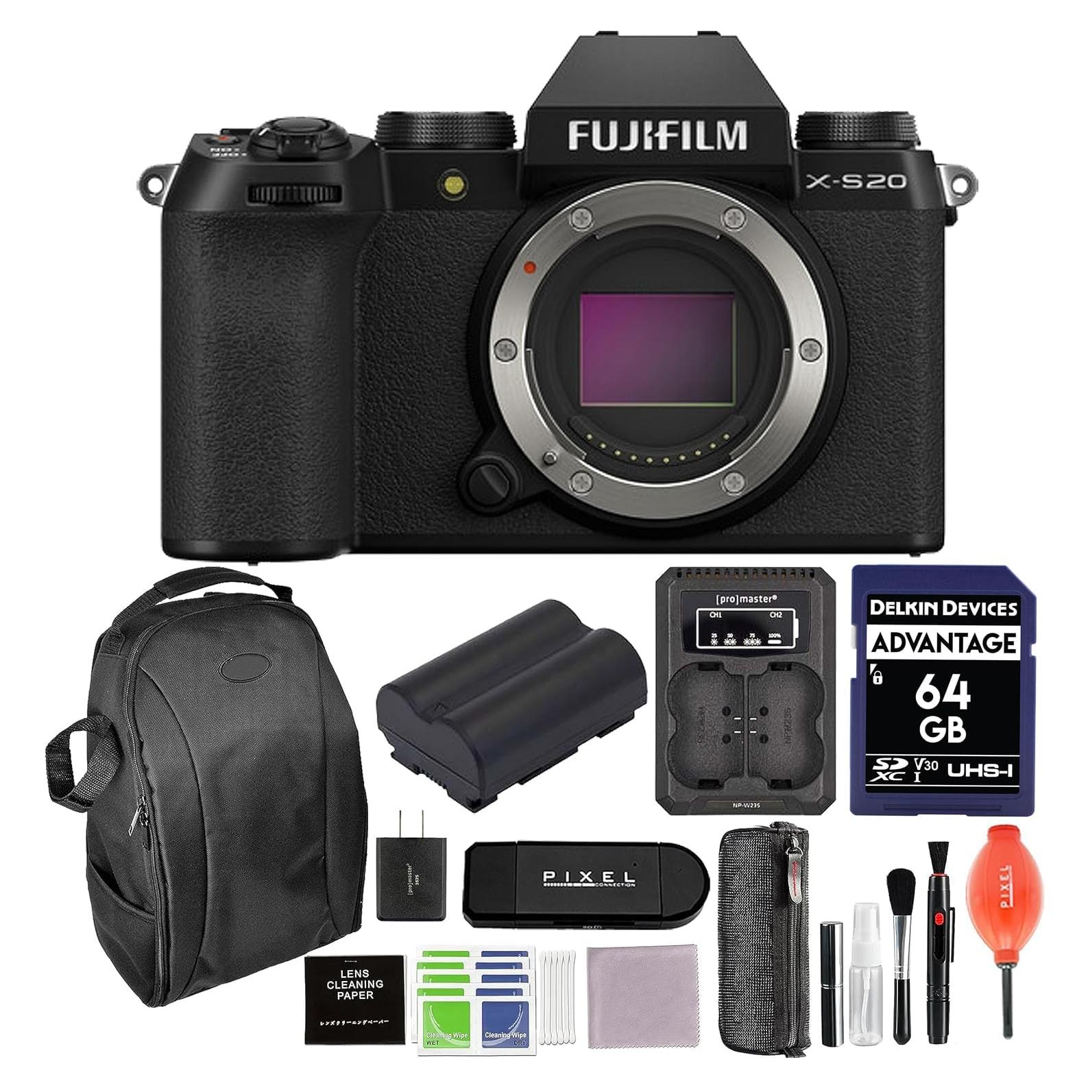 Cámara Sin Espejo Fujifilm X-S20 + Accesorios Avanzados