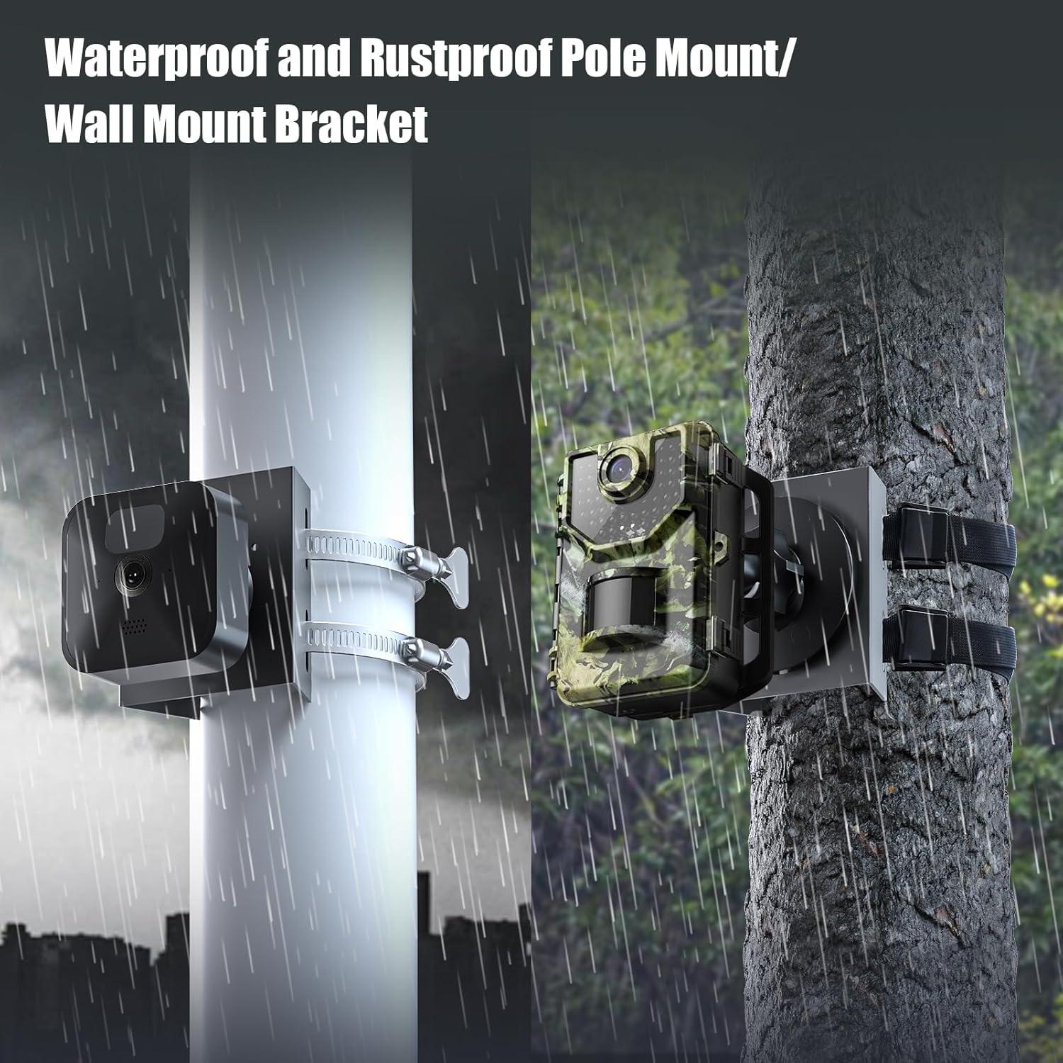 Soporte de Montaje en Poste Zivif para Cámara de Seguridad Negro