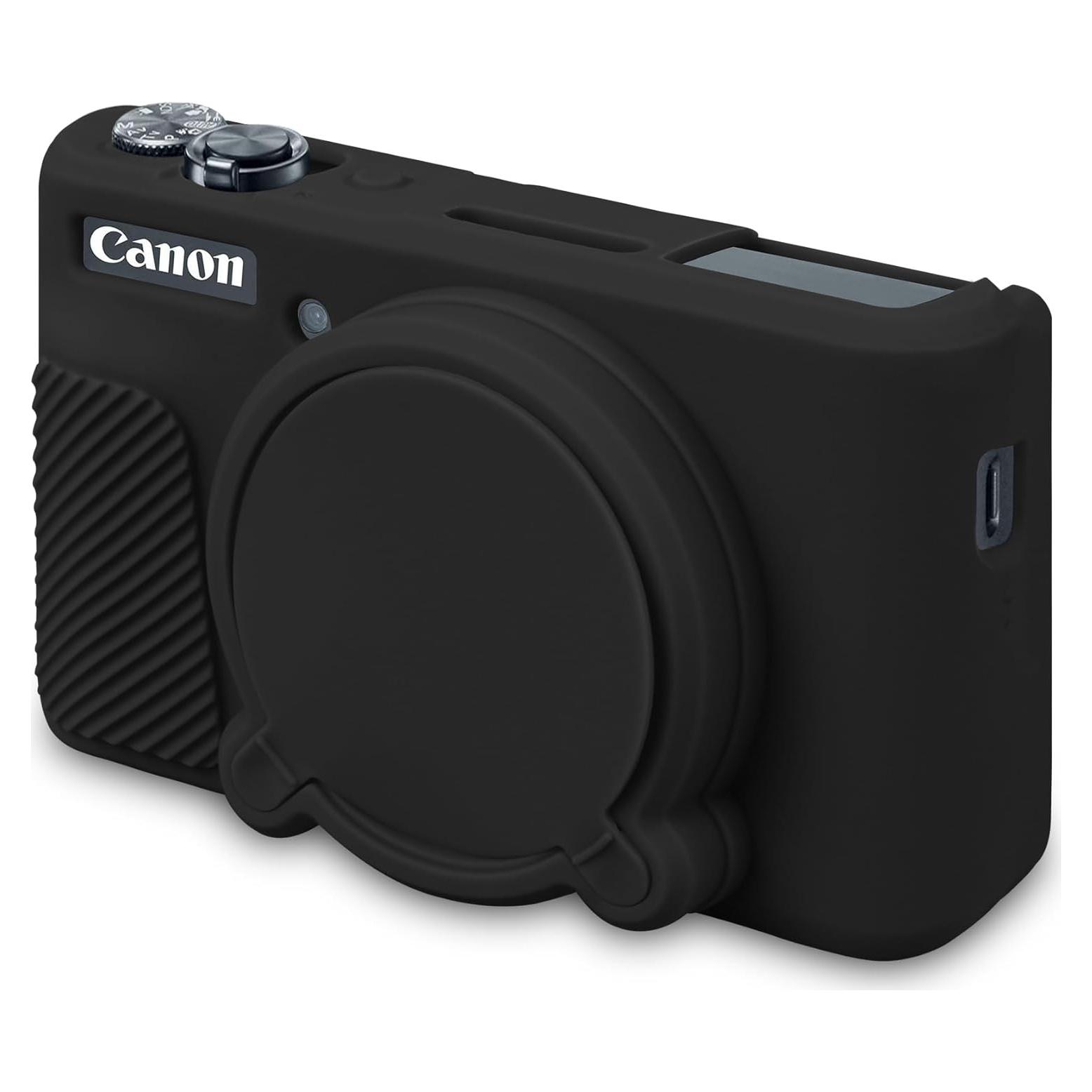 Funda de Silicona BOVKE para Cámara Canon PowerShot SX740 Negra