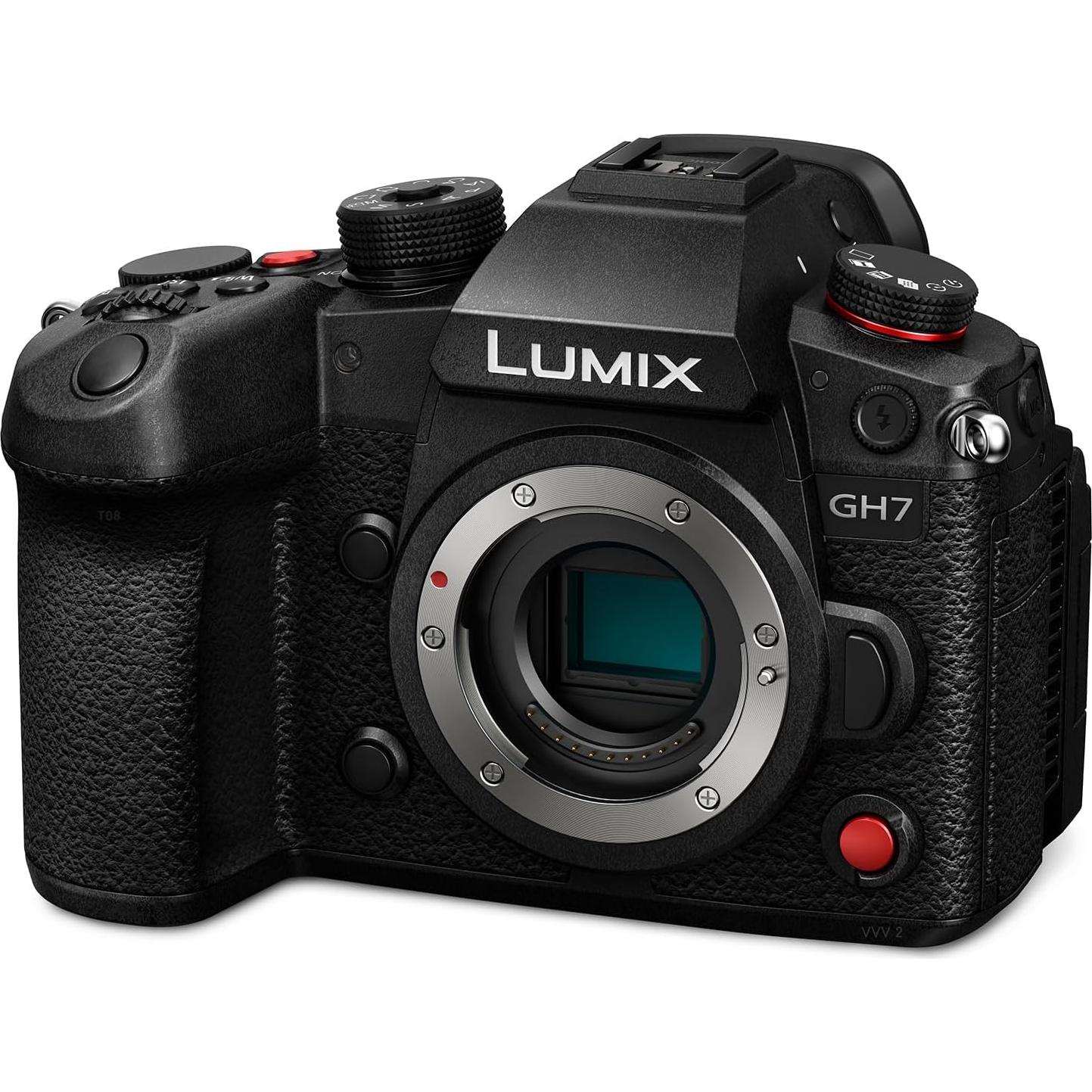 Panasonic LUMIX GH7 Mirrorless Micro Four Thirds Camera with Enhanced Video Speed and Quality, Optimized Workflows from Shooting to Post-Production, Adobe Cloud Compatible & Real-Time LUT, DC-GH7BODY