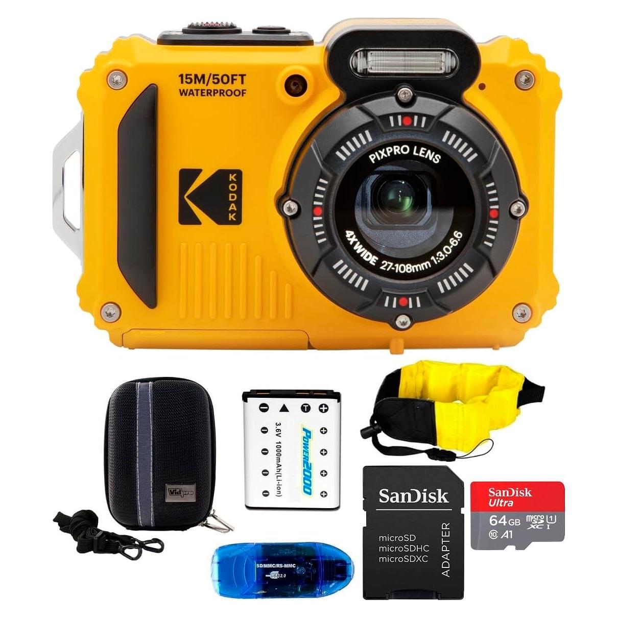 Cámara Digital Impermeable KODAK PIXPRO WPZ2 16.35MP Amarillo