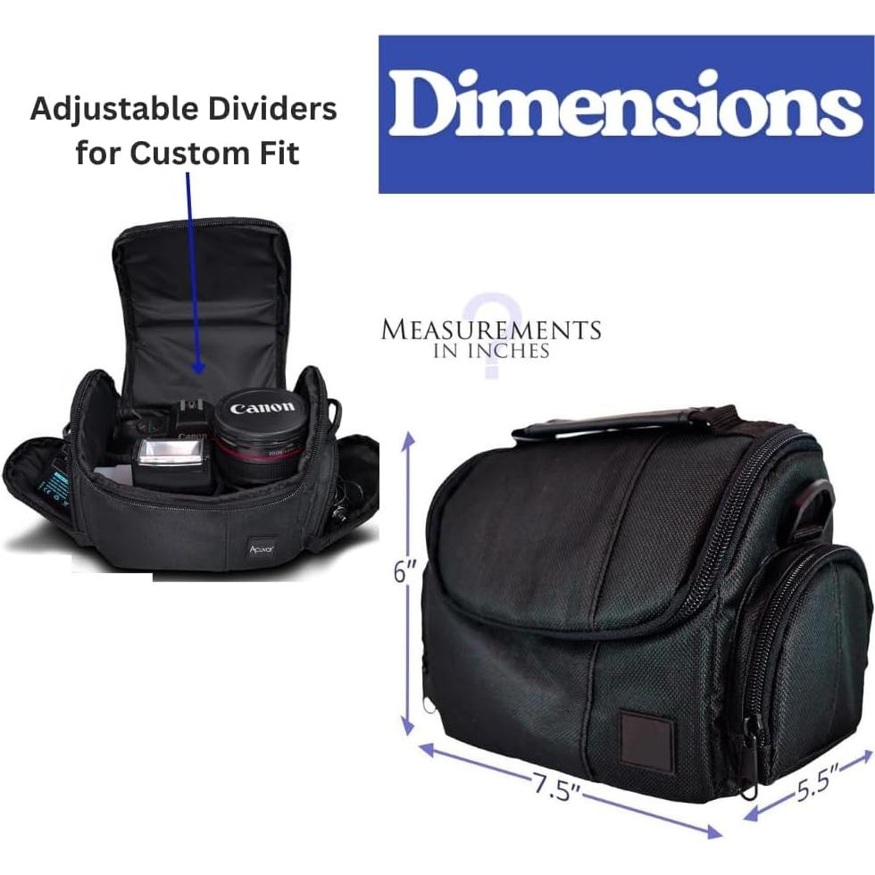 Bolsa de cámara acolchada mediana eCostConnection para DSLR