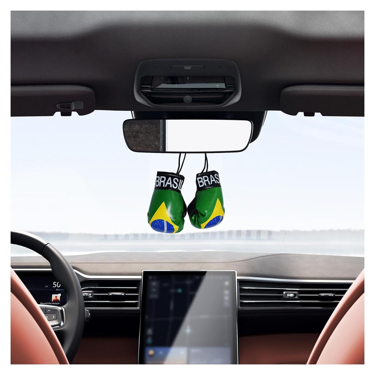 Guantes de Boxeo Mini Kewucn para Espejo de Coche - PVC Brasil