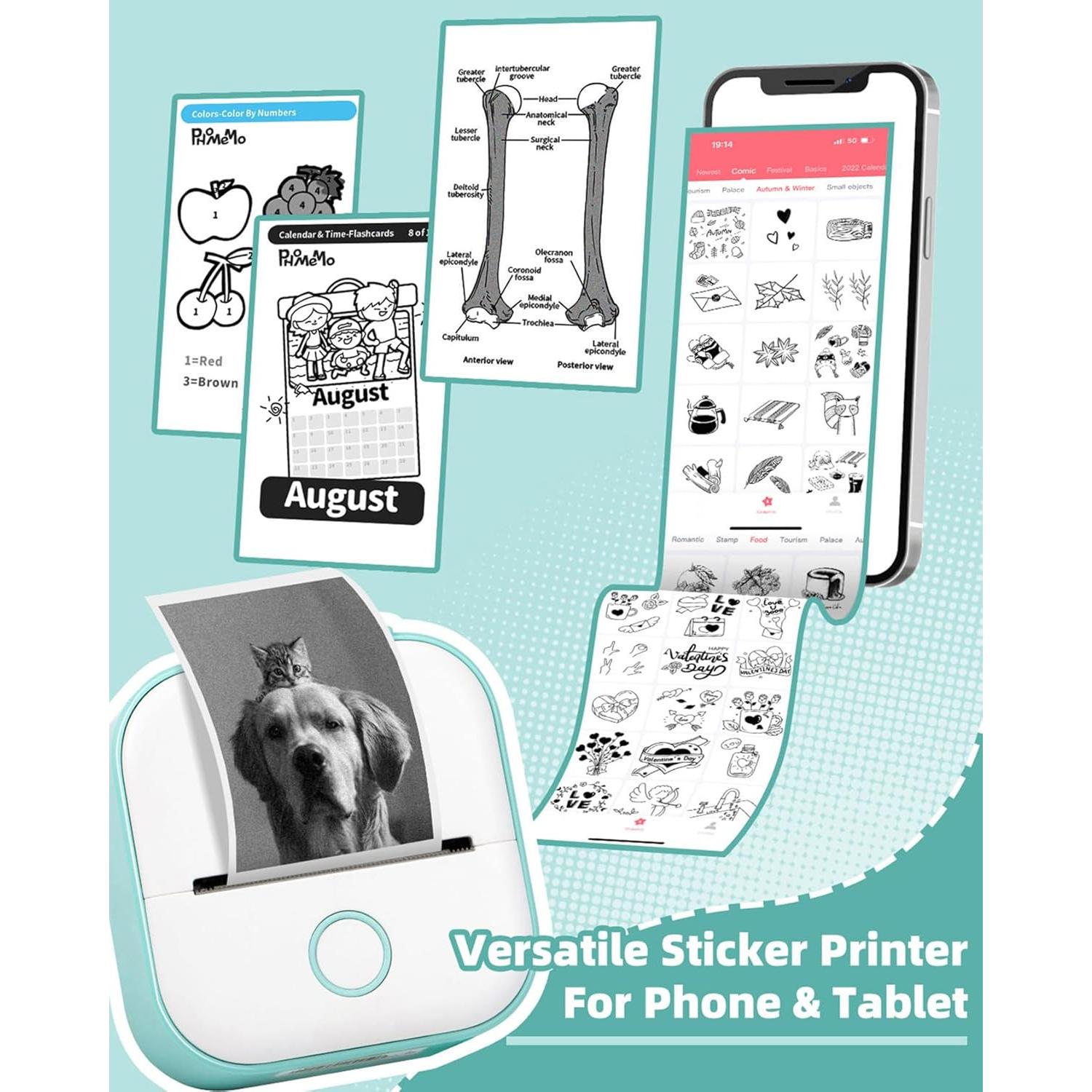 Impresora de Etiquetas Memoking T02 Mini Portátil Bluetooth