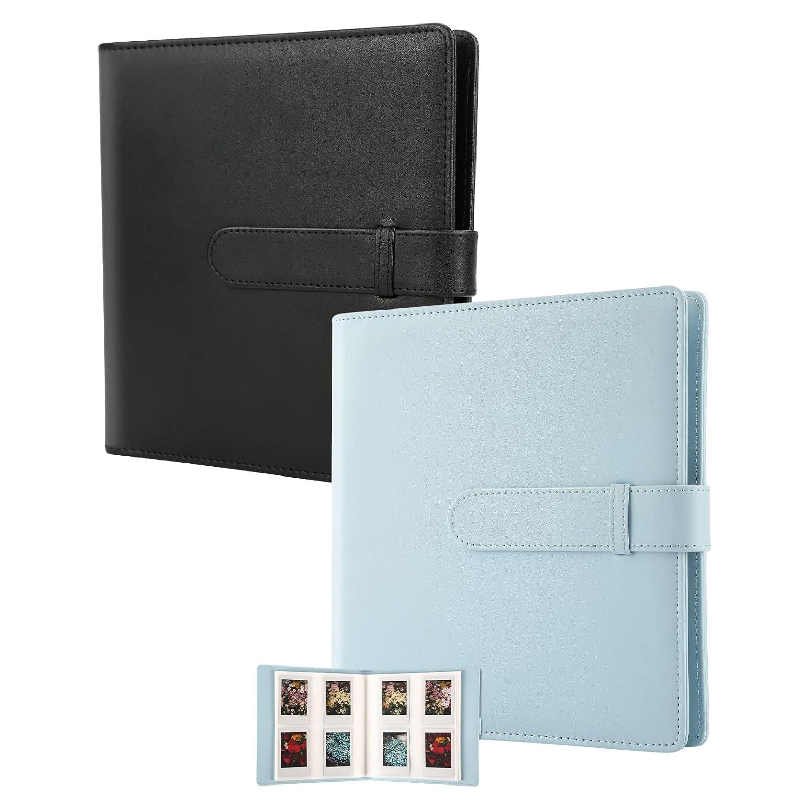 Álbum de Fotos 256 Bolsillos Ruibytree - 2 Paquetes Negro/Azul