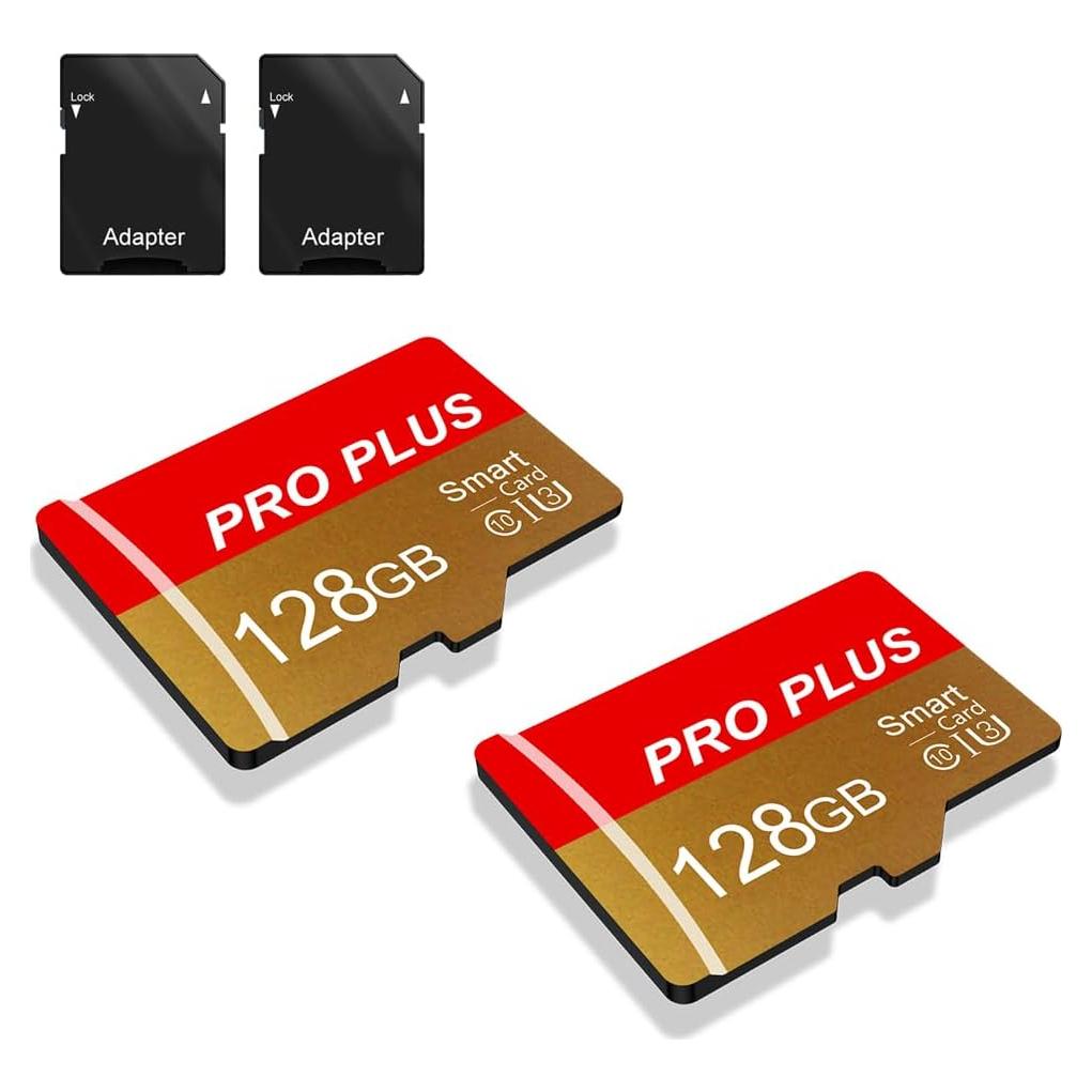 Paquete de 2 Tarjetas TF 128GB Bliksem con Adaptador