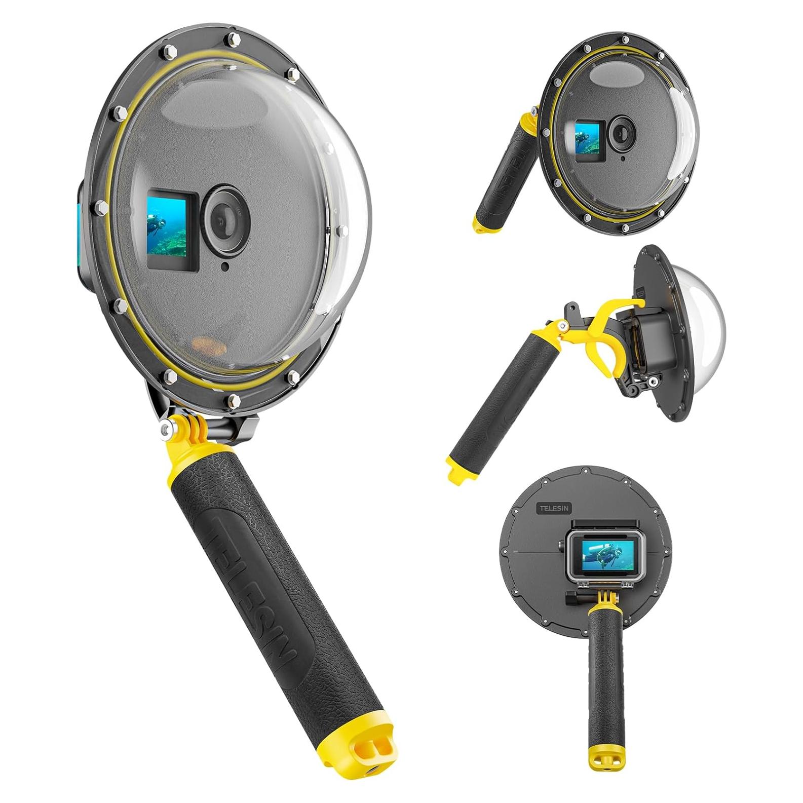 Puerto de Domo Impermeable TELESIN 15.24 cm para DJI Osmo Action