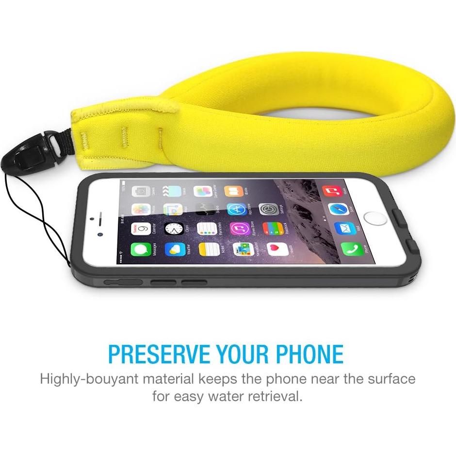 Flotador a prueba de agua TETHYS para cámara 200g amarillo