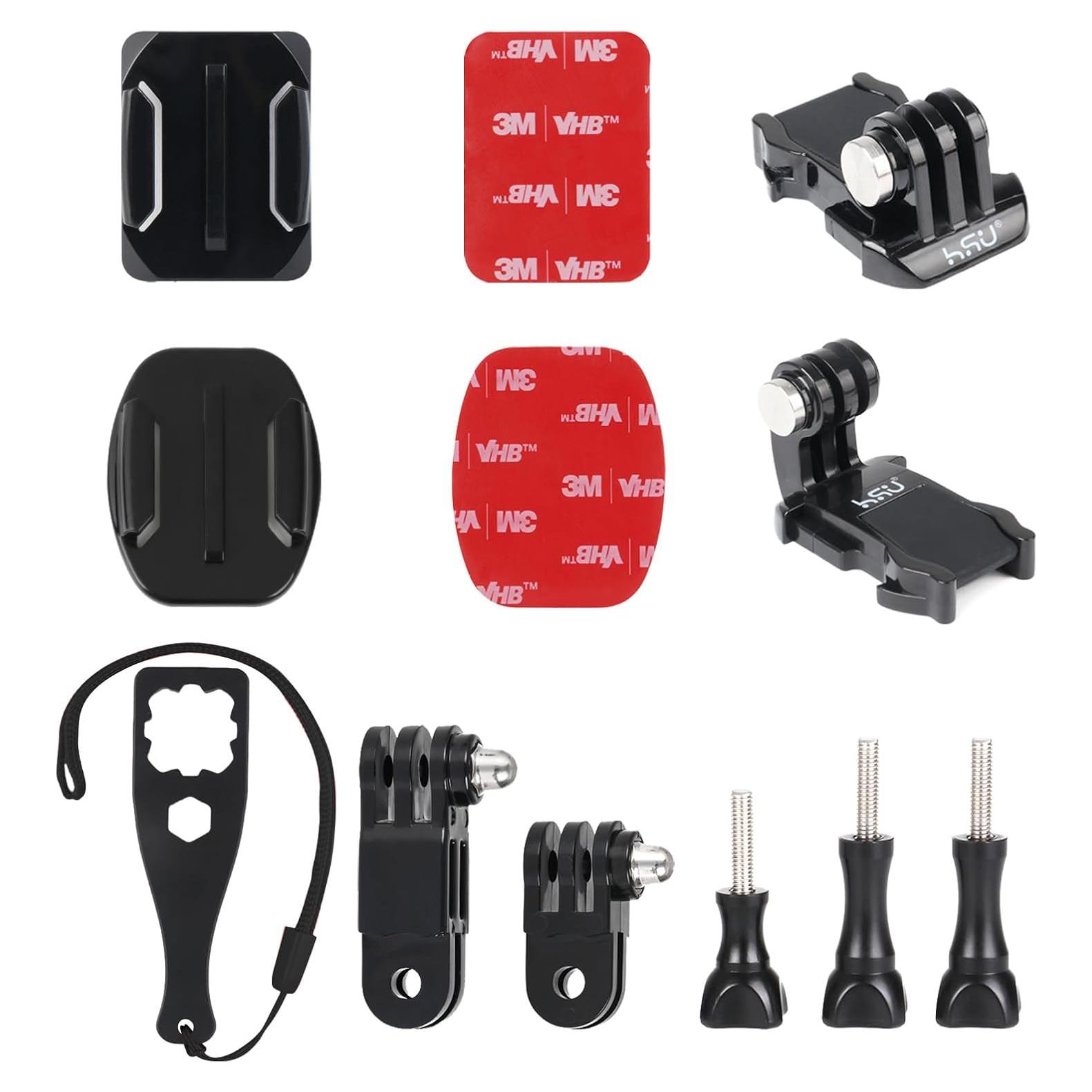 Bolsa de Agarre HSU para GoPro con Monturas y Accesorios