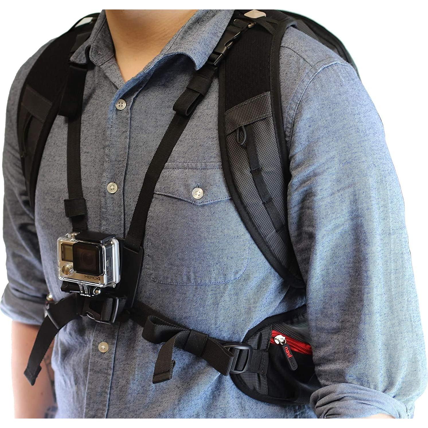 Mochila para cámara de acción Navitech con estuche azul