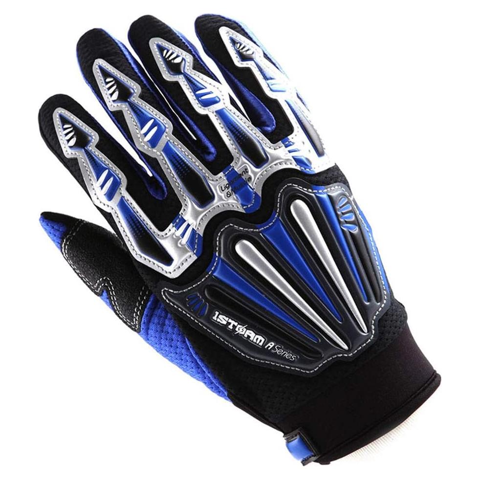 Guantes de Ciclismo WOW MXA008 Azul con Protección Dura