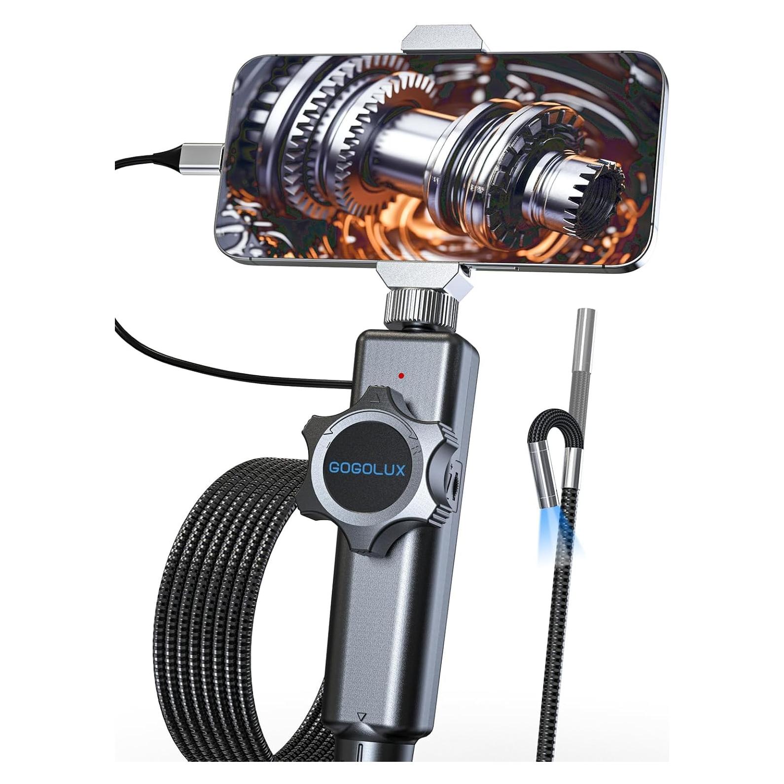 Endoscopio Articulado GOGOLUX 6.2mm IP67 1920P Inalámbrico