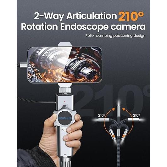 Endoscopio Articulado GOGOLUX 6.2mm IP67 1920P Inalámbrico