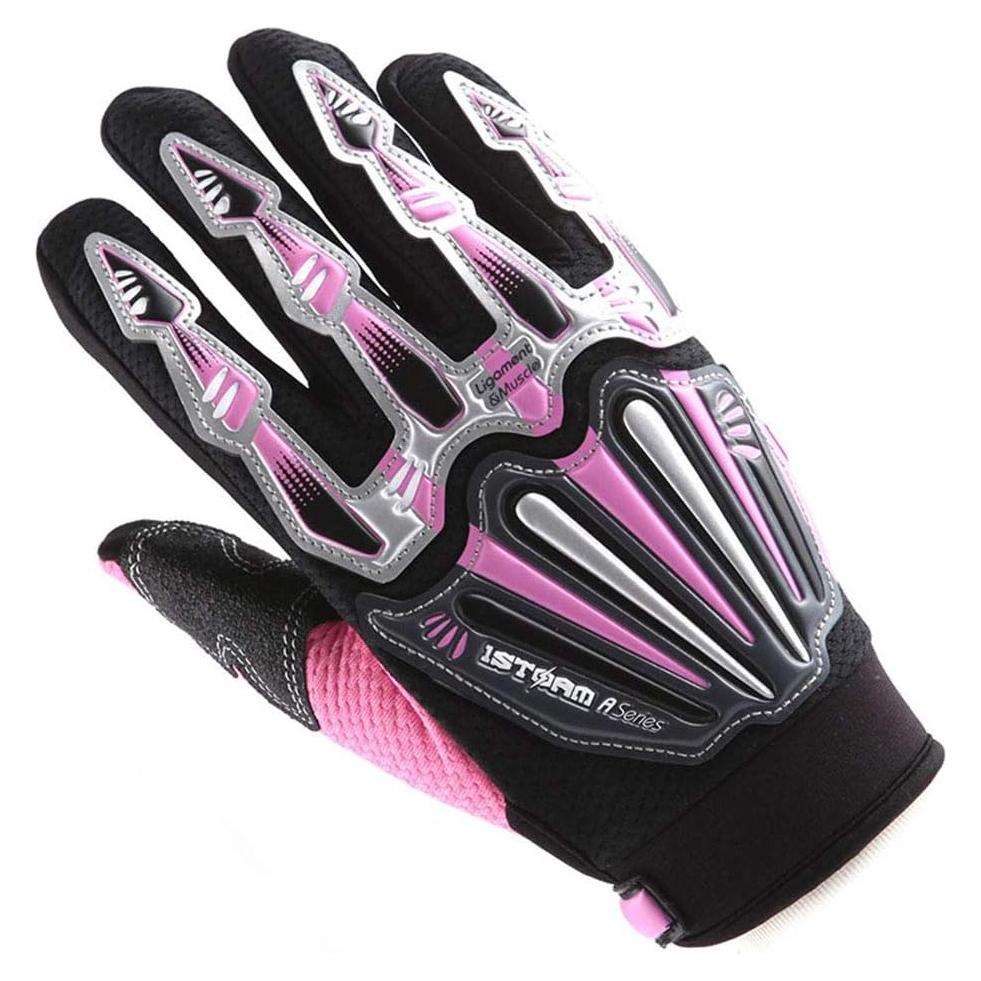 Guantes de Ciclismo WOW MXA008 Rosa con Protección Dura