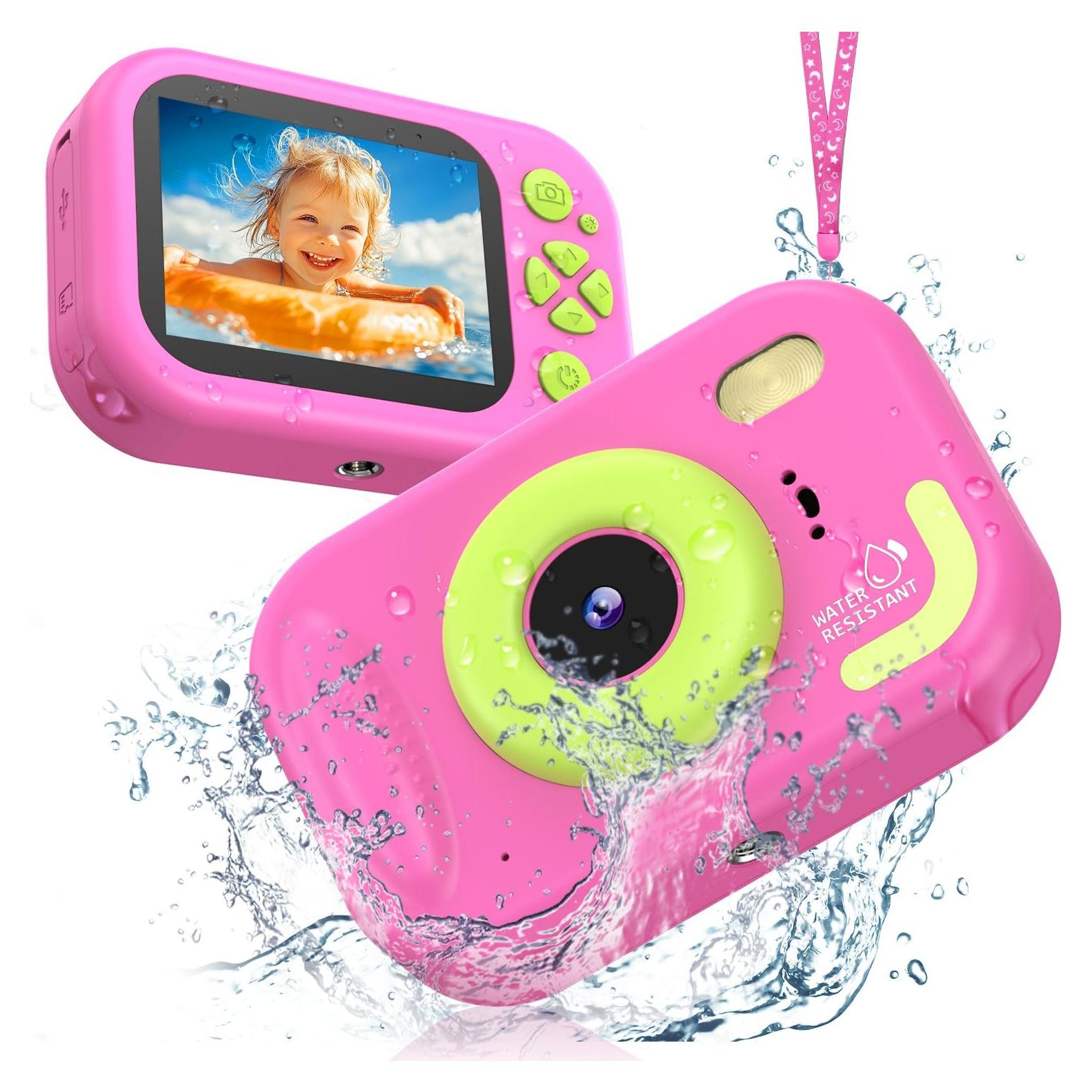 Cámara Infantil Usteetic S72 Impermeable 48MP Rosa