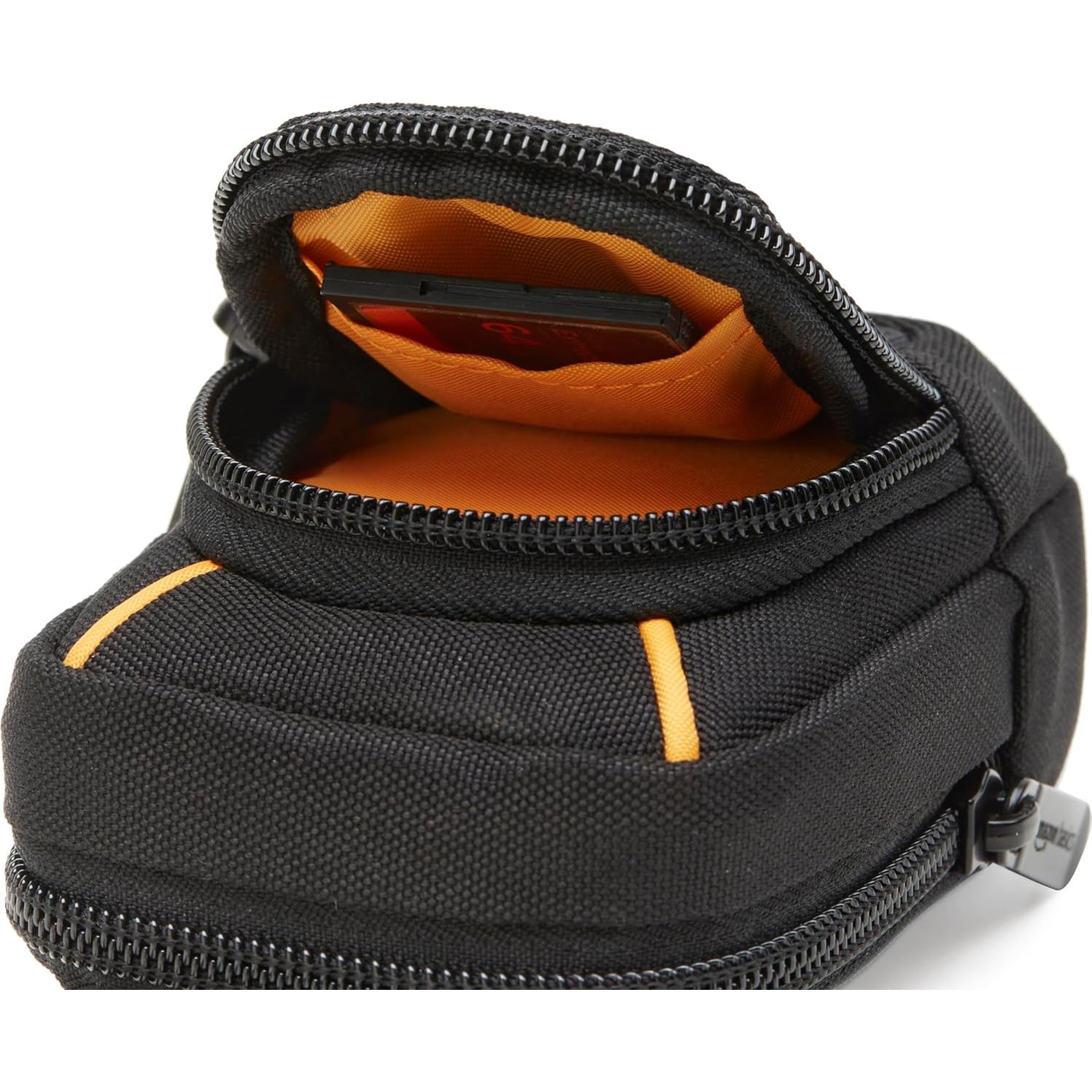 Funda Grande para Cámara Compacta Amazon Basics Negra 15.2x10.2x5.1cm