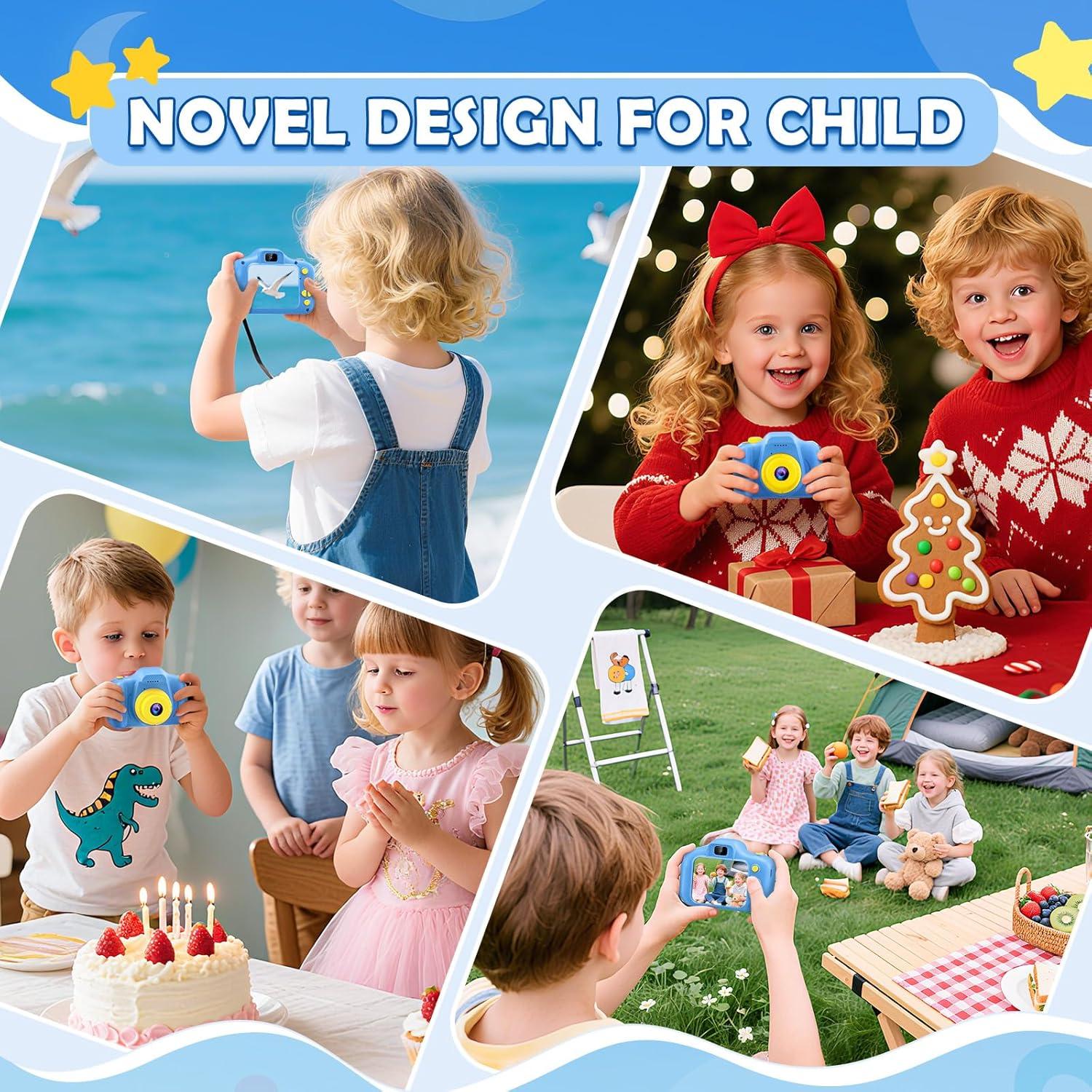 Cámara Digital para Niños Desuccus x2 HD 8MP Azul con SD 32GB