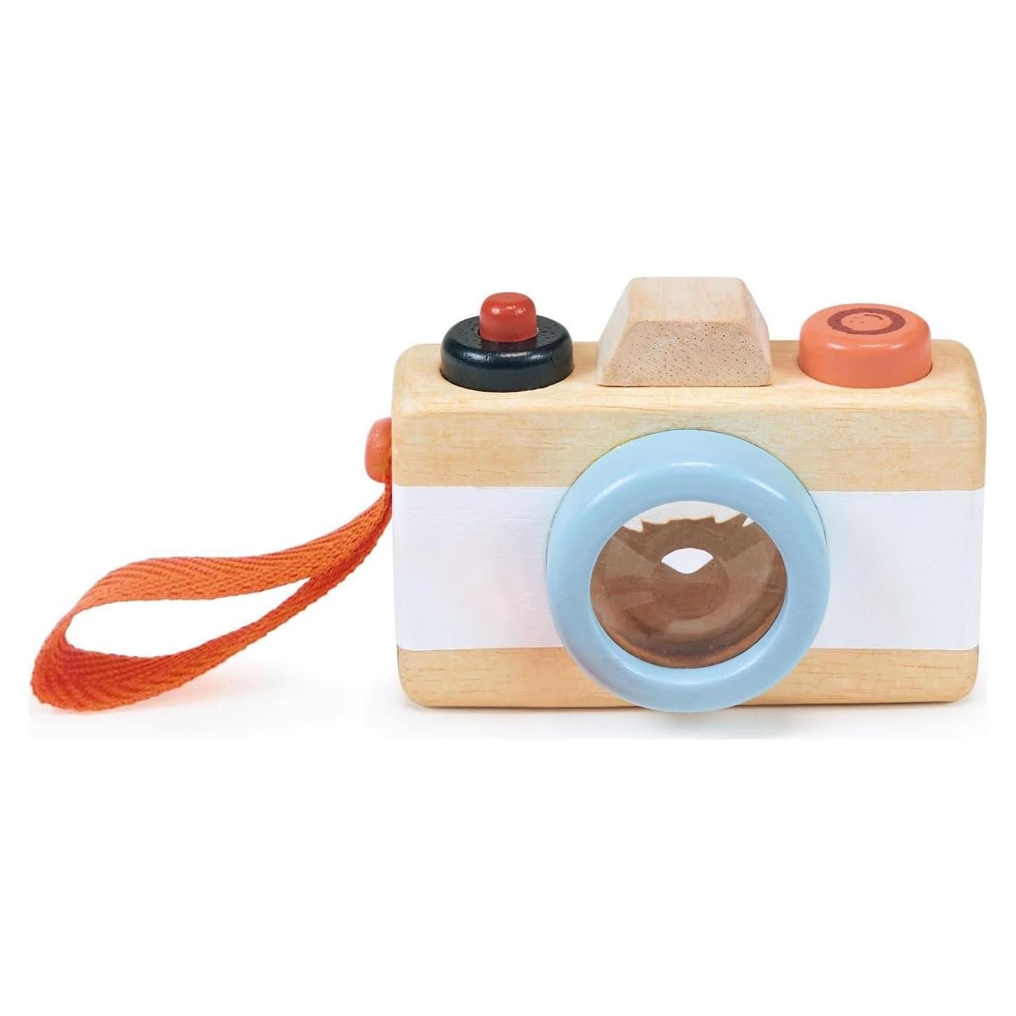 Cámara de Madera Mentari - Juguete Sensorial 9.5x6x4 cm