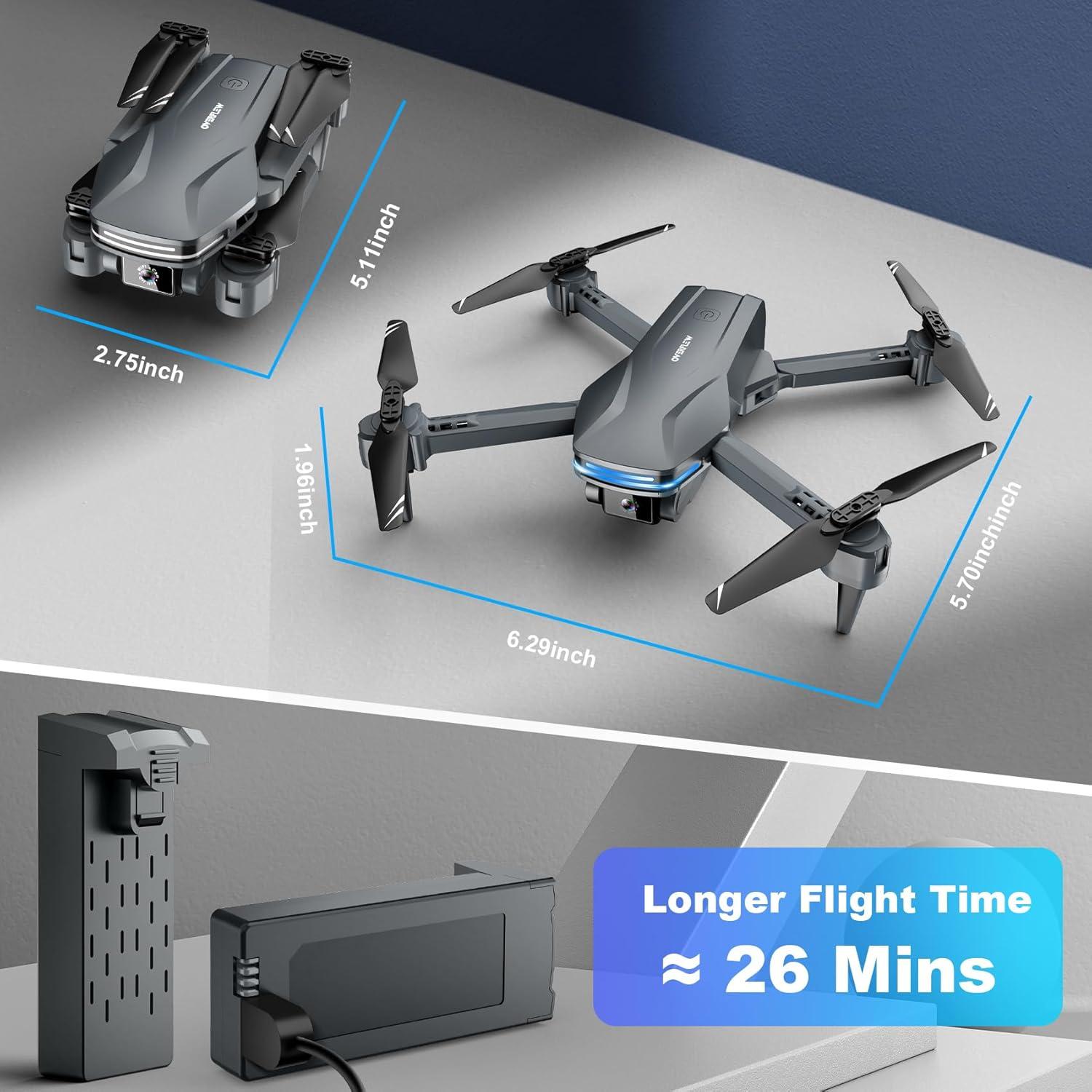 Dron Plegable Velcase S101 con Cámara 1080P HD y Control APP