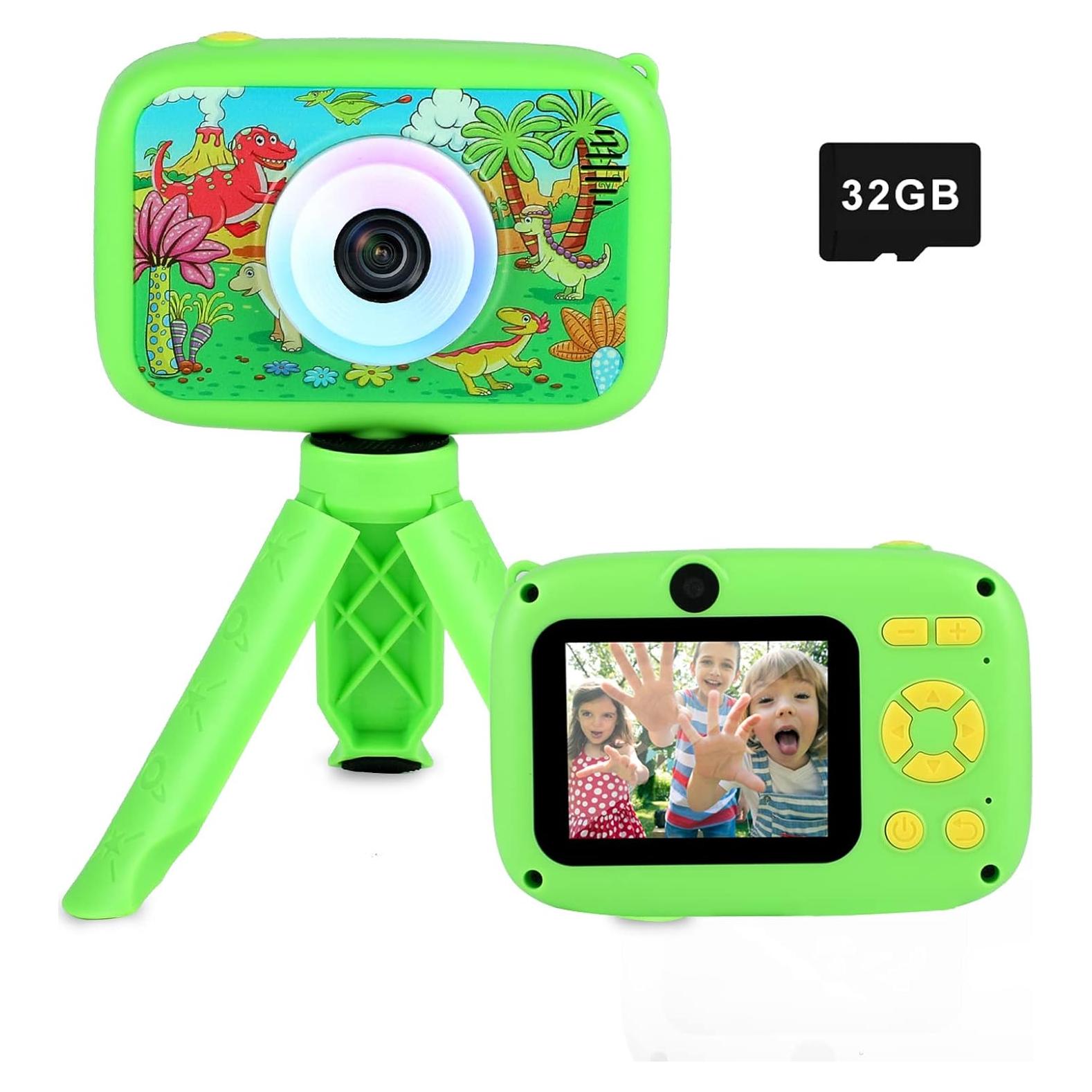 Cámara Digital para Niños SUZIYO SZY018 1080P Verde con Soporte