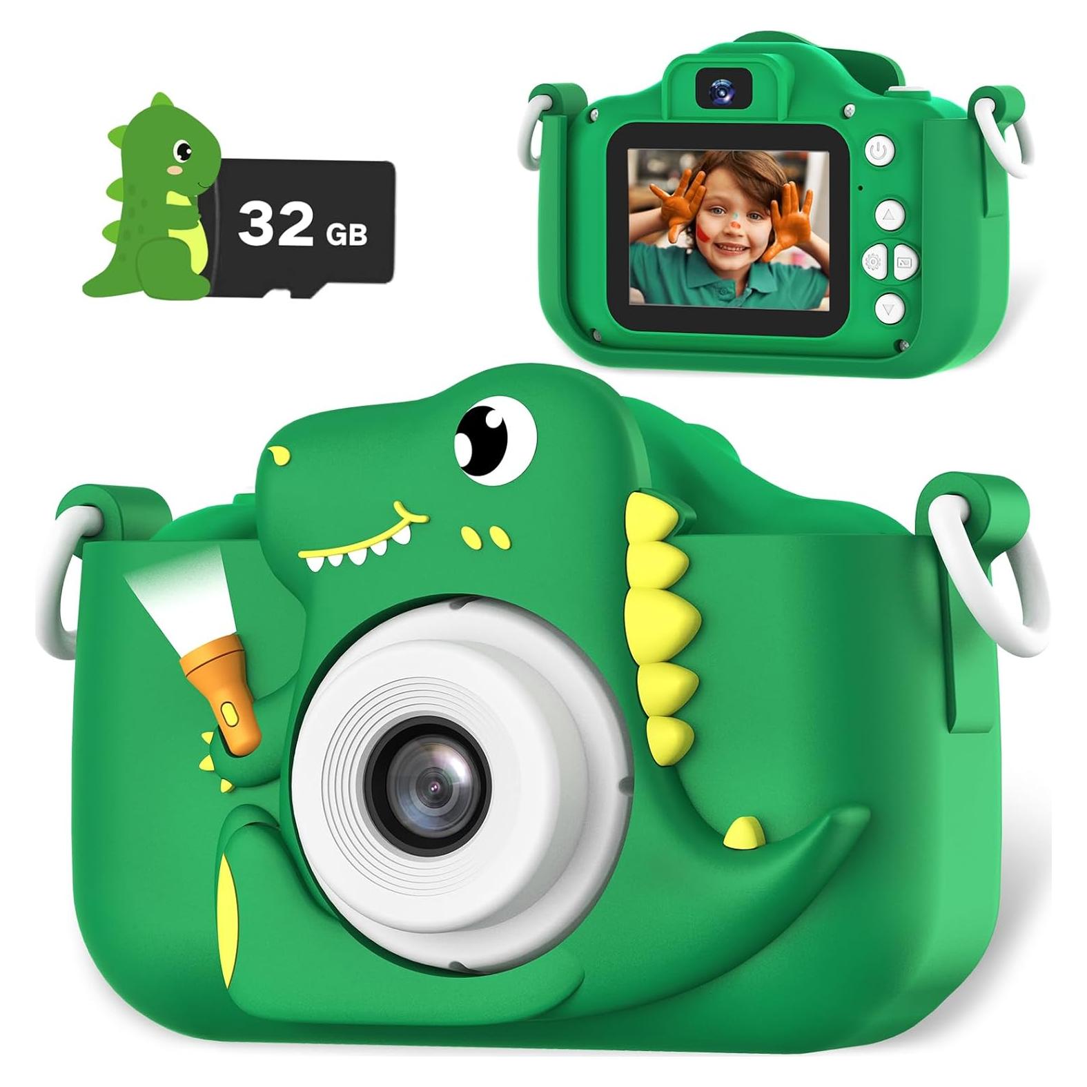 Cámara Digital para Niños OUTUVAS H27 12MP Verde 1080P