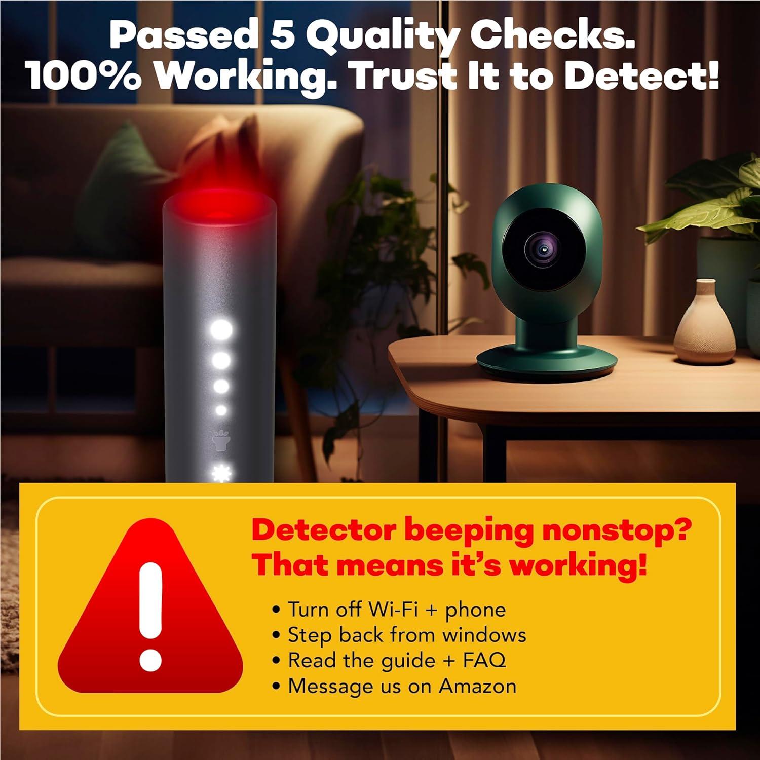 Detector de Cámaras Ocultas TensaOne - Antiespía Inalámbrico