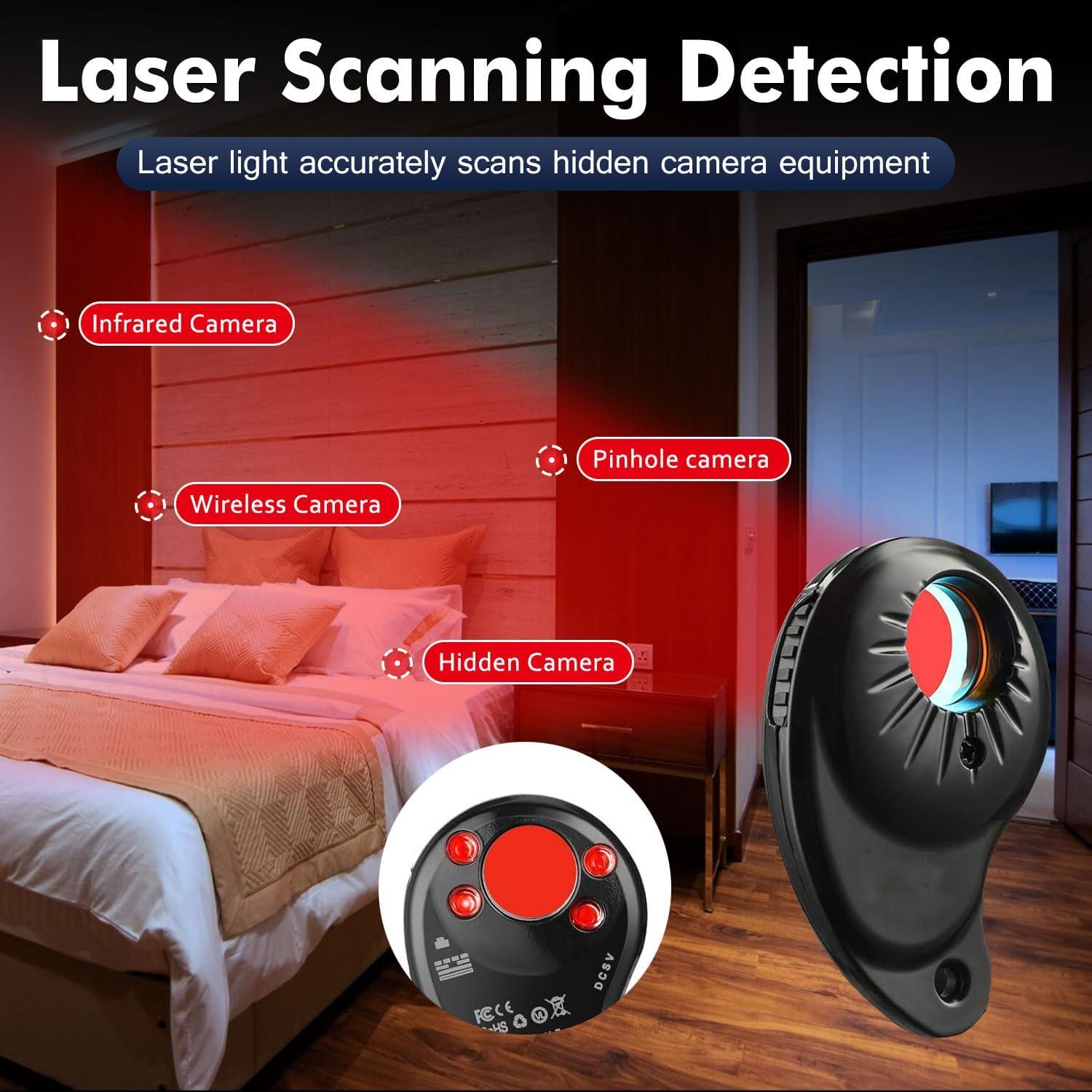 Detector de Cámaras Ocultas VAOECMS SK-618 Portátil 175g