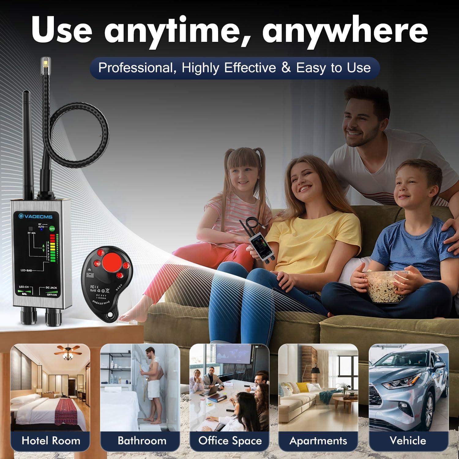 Detector de Cámaras Ocultas VAOECMS SK-618 Portátil 175g