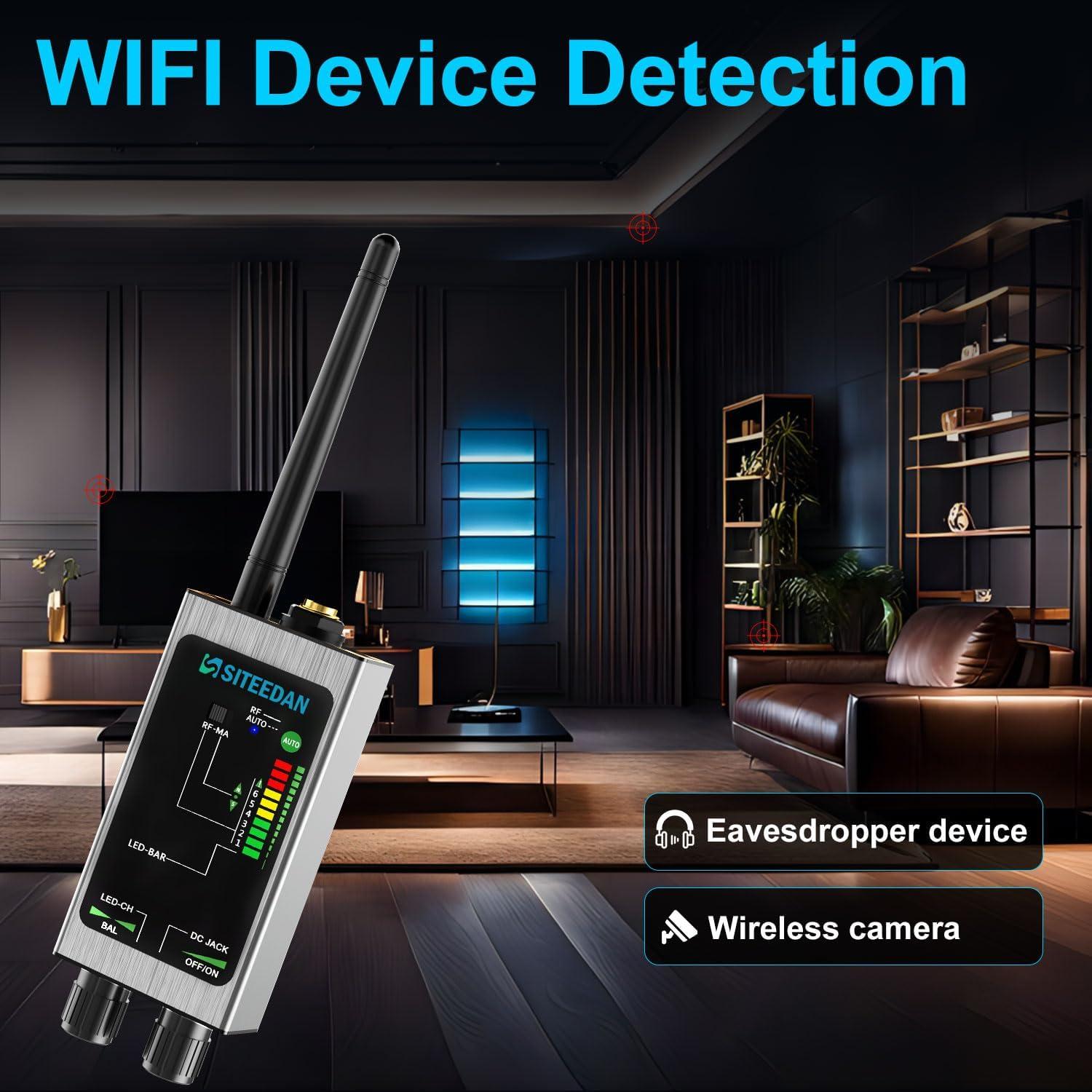 Detector de Cámaras y Dispositivos Ocultos SITEEDAN M8000