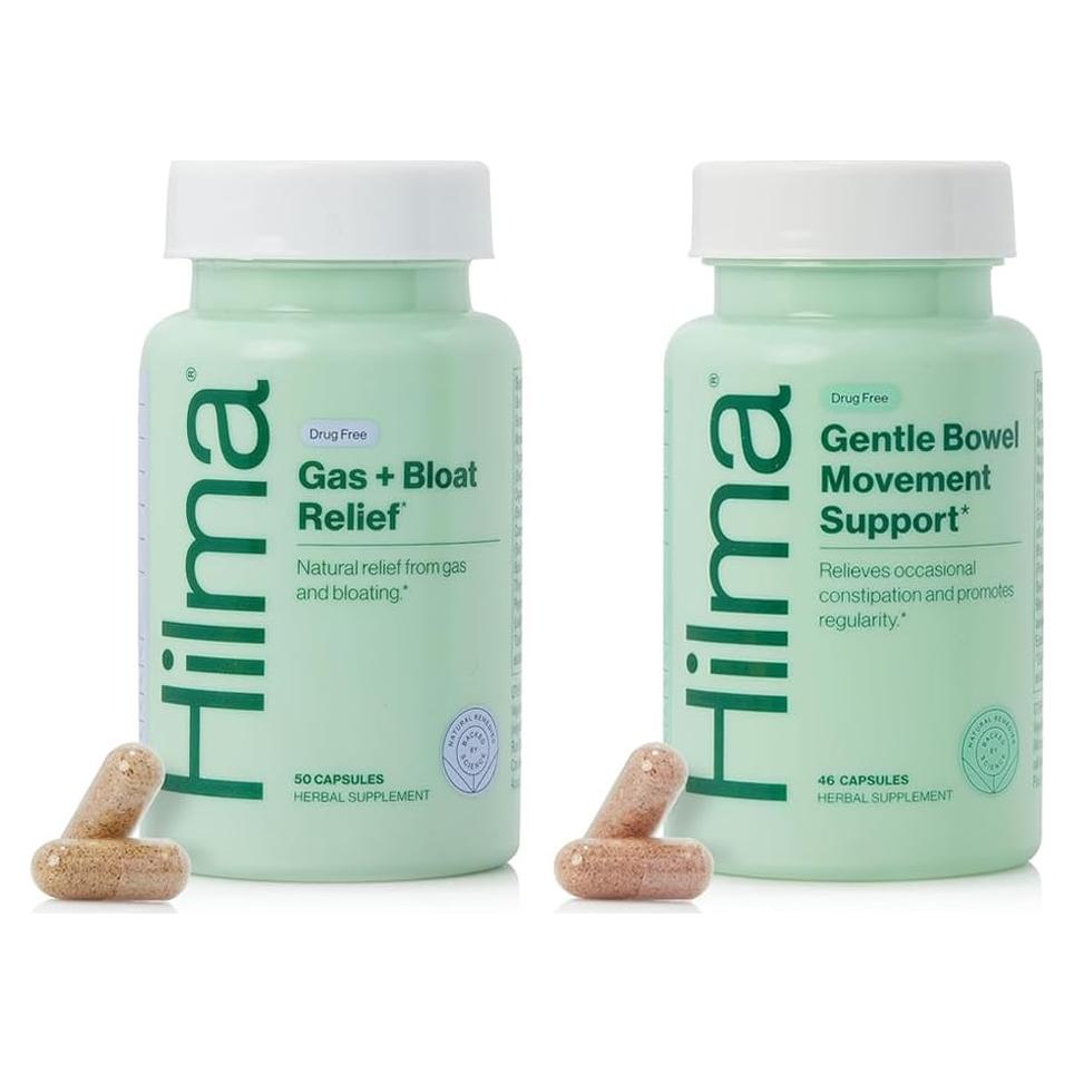 Hilma Dúo de Movimiento Diario y Alivio de Gas - 50 Cápsulas