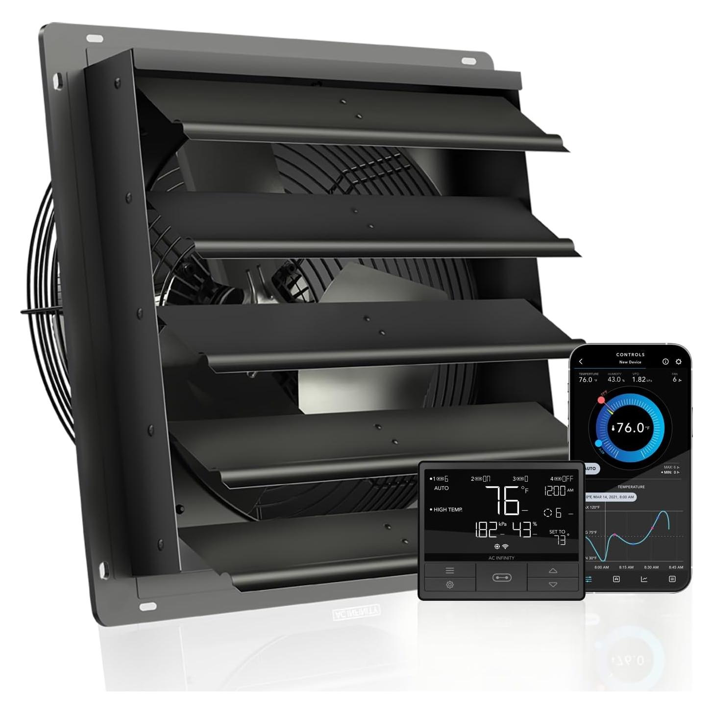 Ventilador de Escape AC Infinity AIRLIFT T16, 2560 CFM, WiFi