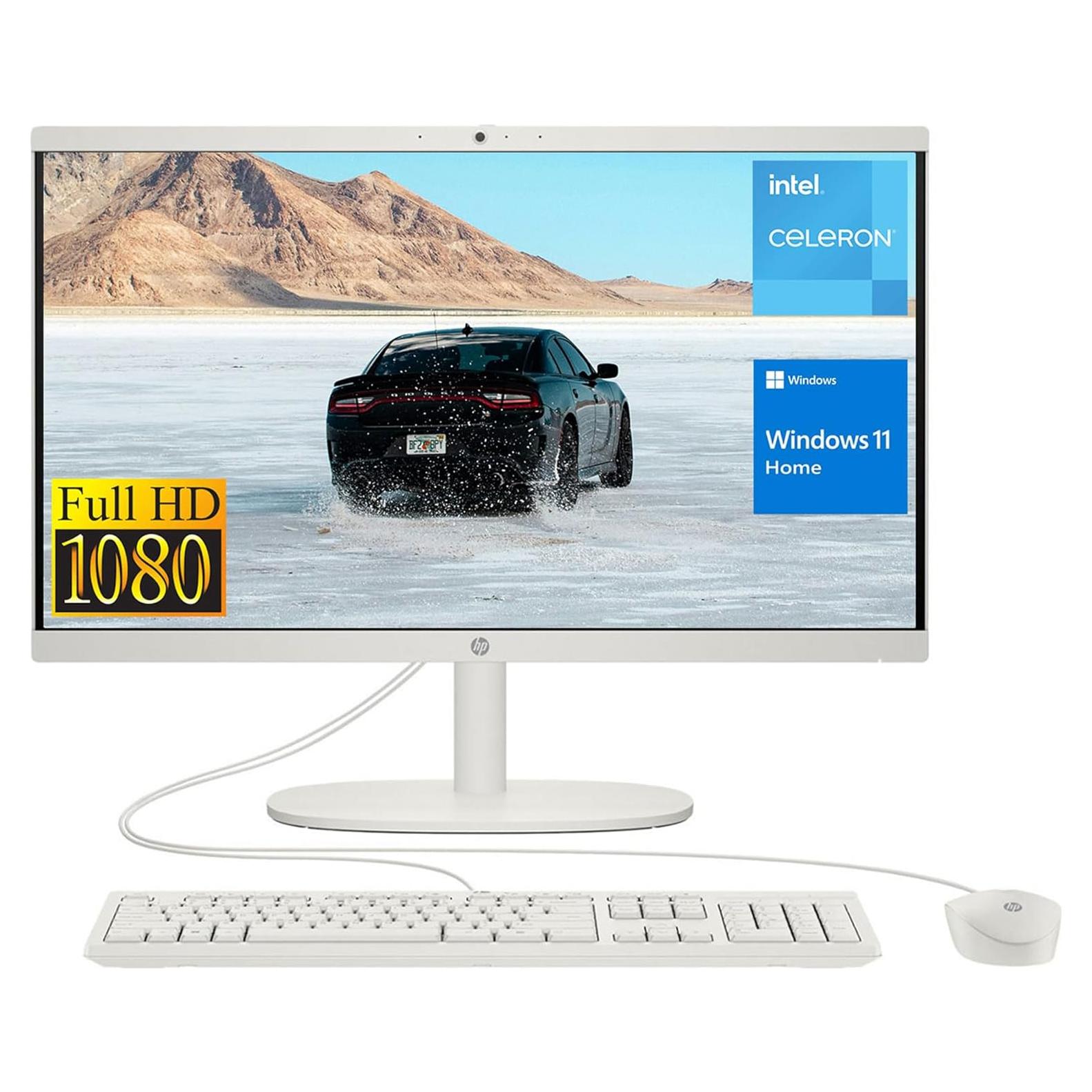 HP Todo-en-Uno 21.5" FHD, Intel Celeron J4025, 8GB RAM, 256GB SSD