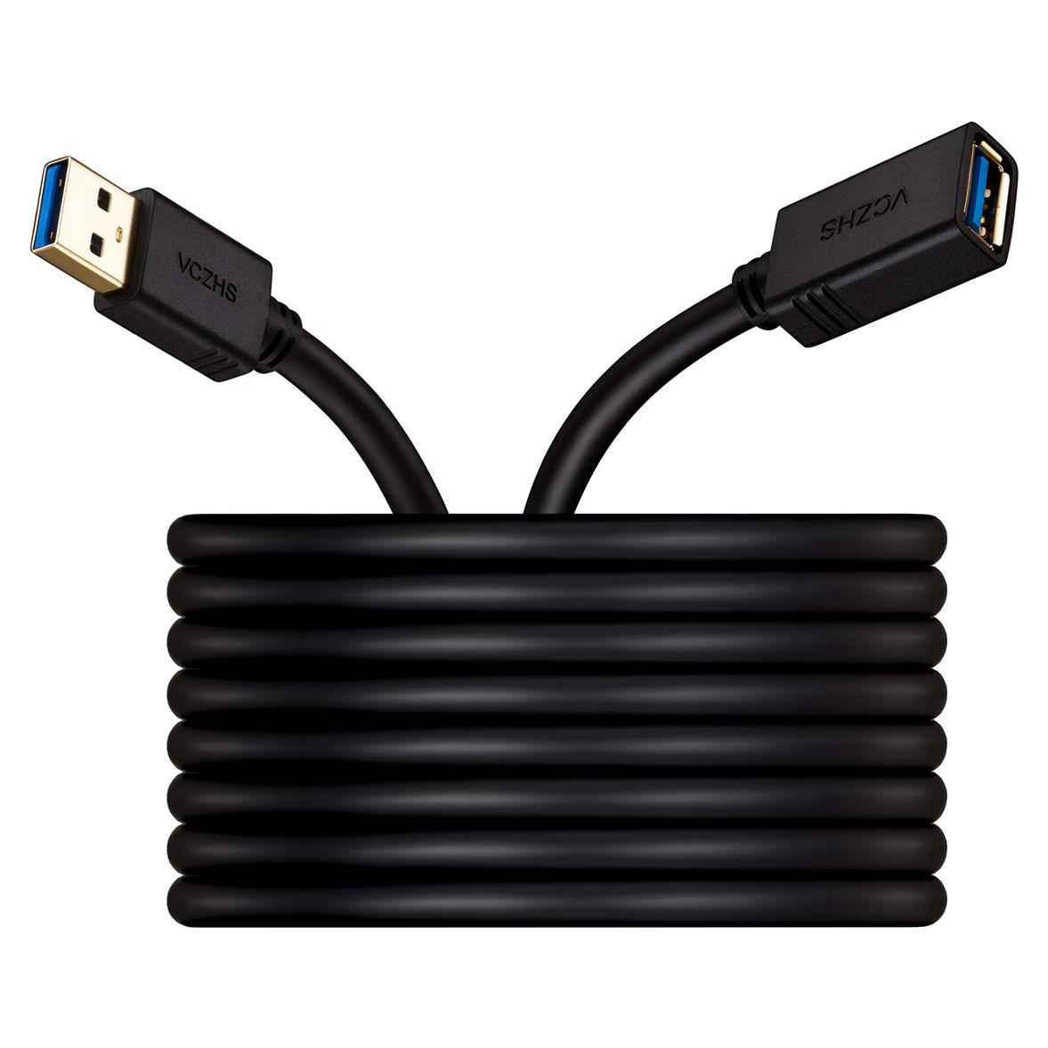 Cable de Extensión USB 3.0 VCZHS Tech 6m Macho a Hembra