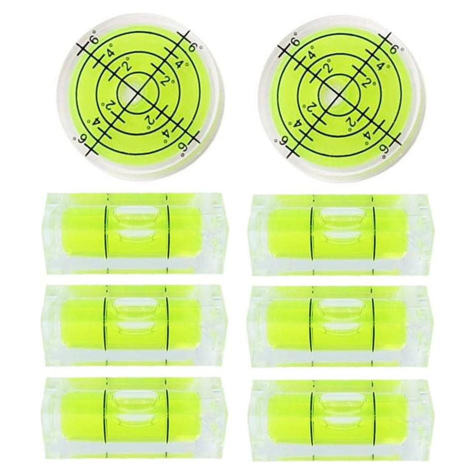 8 Niveles de Burbuja Mini LAIESYA para Medición - Acrílico