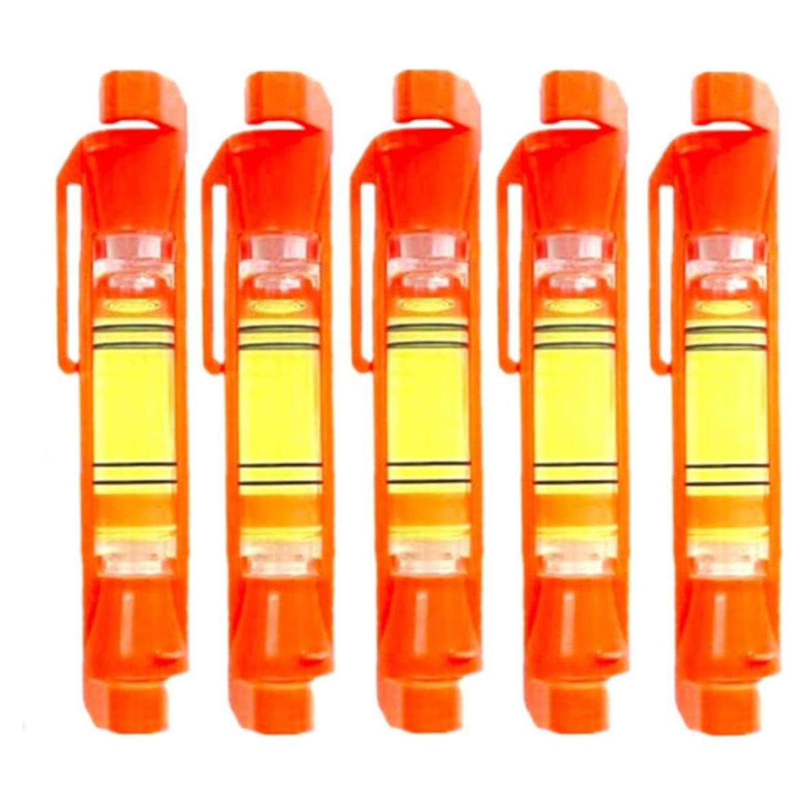 Nivel de Burbuja Colgante ZUJHPYMI 5 Pcs 75x12.5mm Rojo